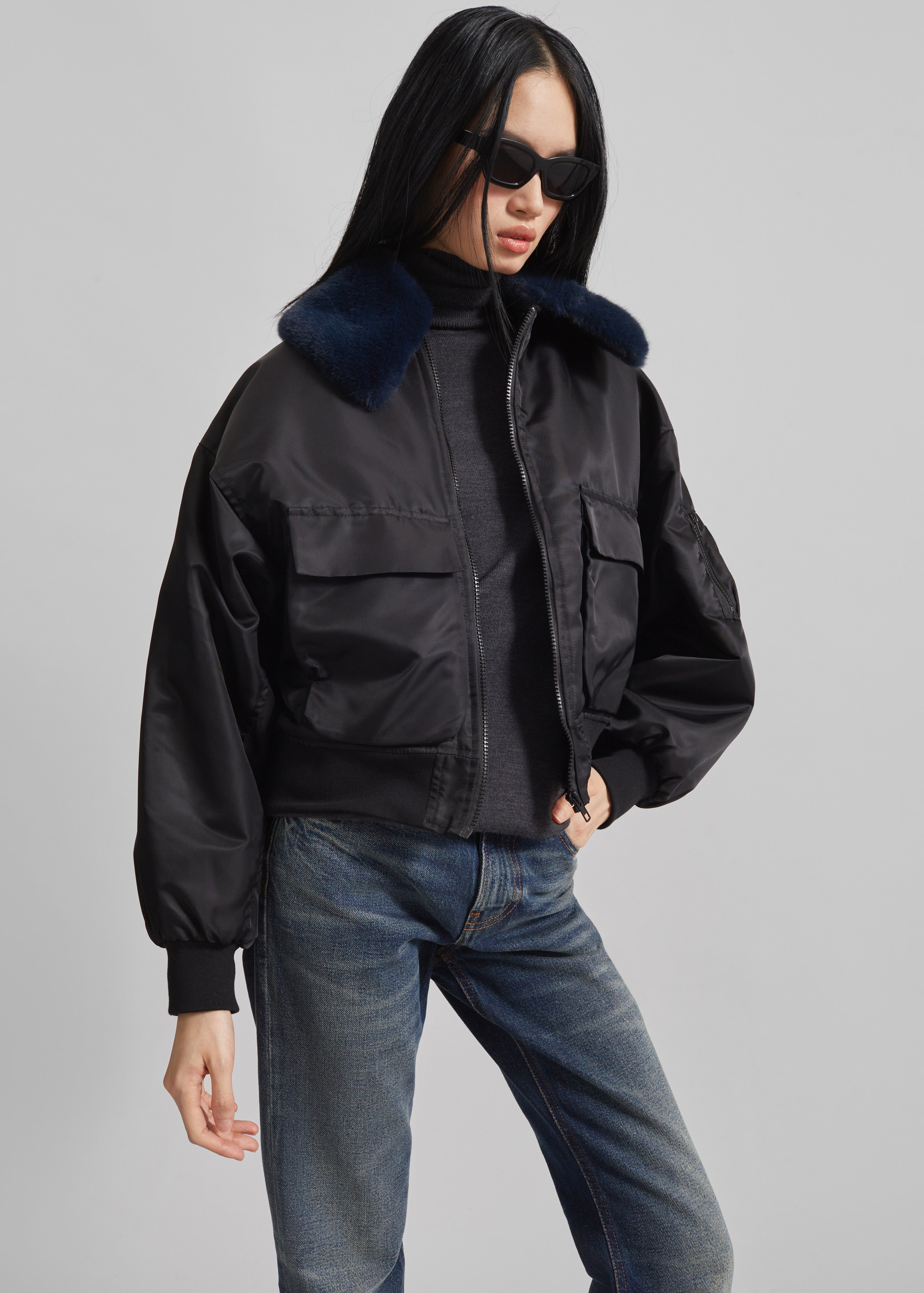 Blenham Bomber Jacket - Black - 5
