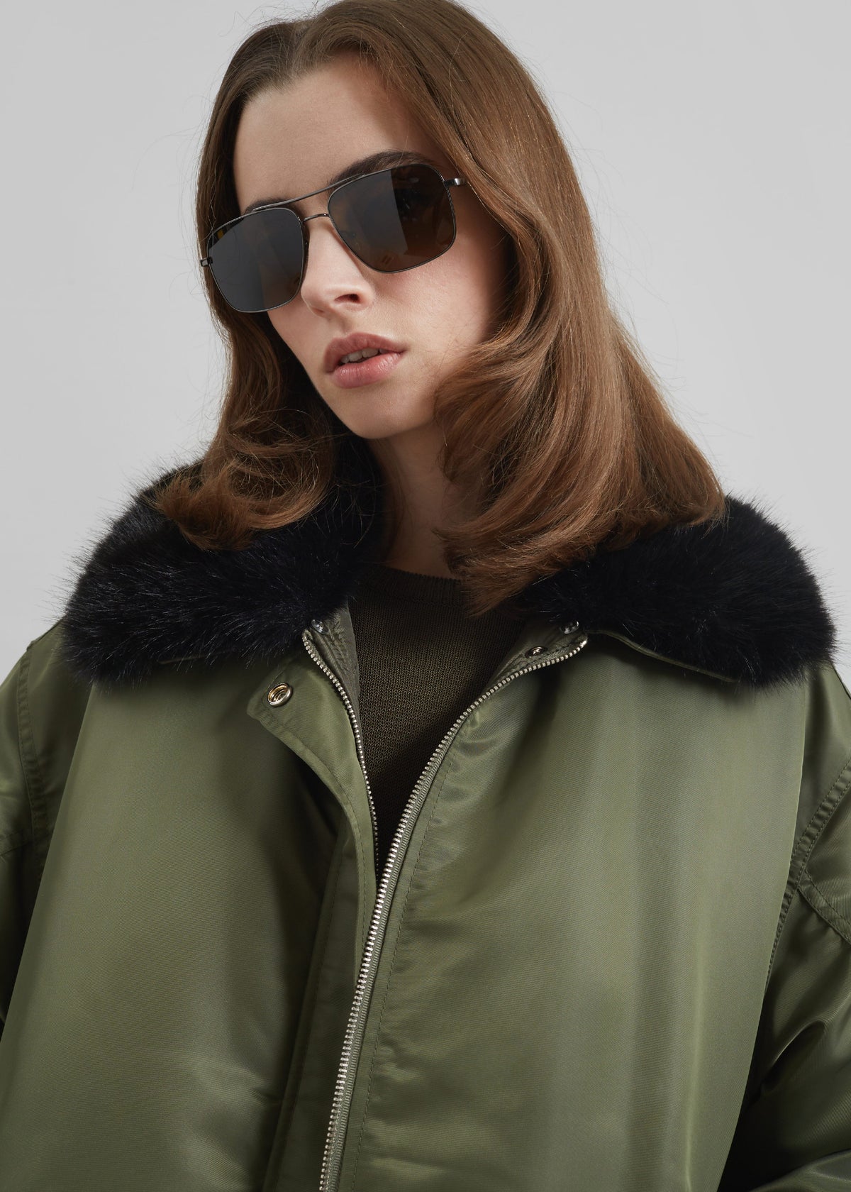 Brecon Padded Bomber Jacket - Olive - 3