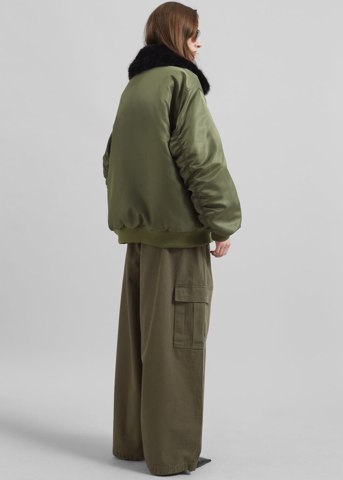 Brecon Padded Bomber Jacket - Olive - 6