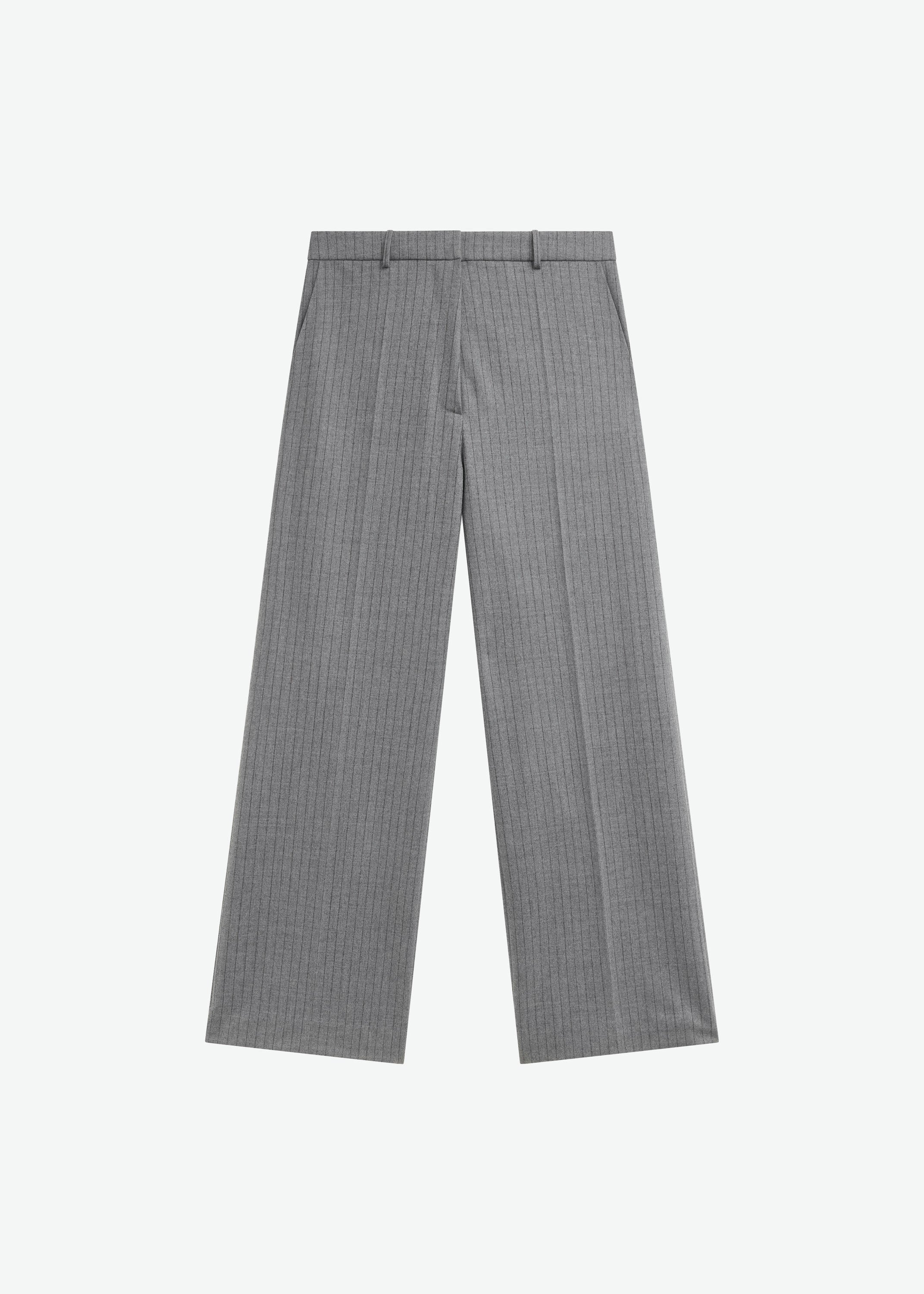 Brickell Striped Trousers - Grey/Brown - 7