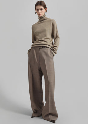 Brickell Trousers - Taupe Melange
