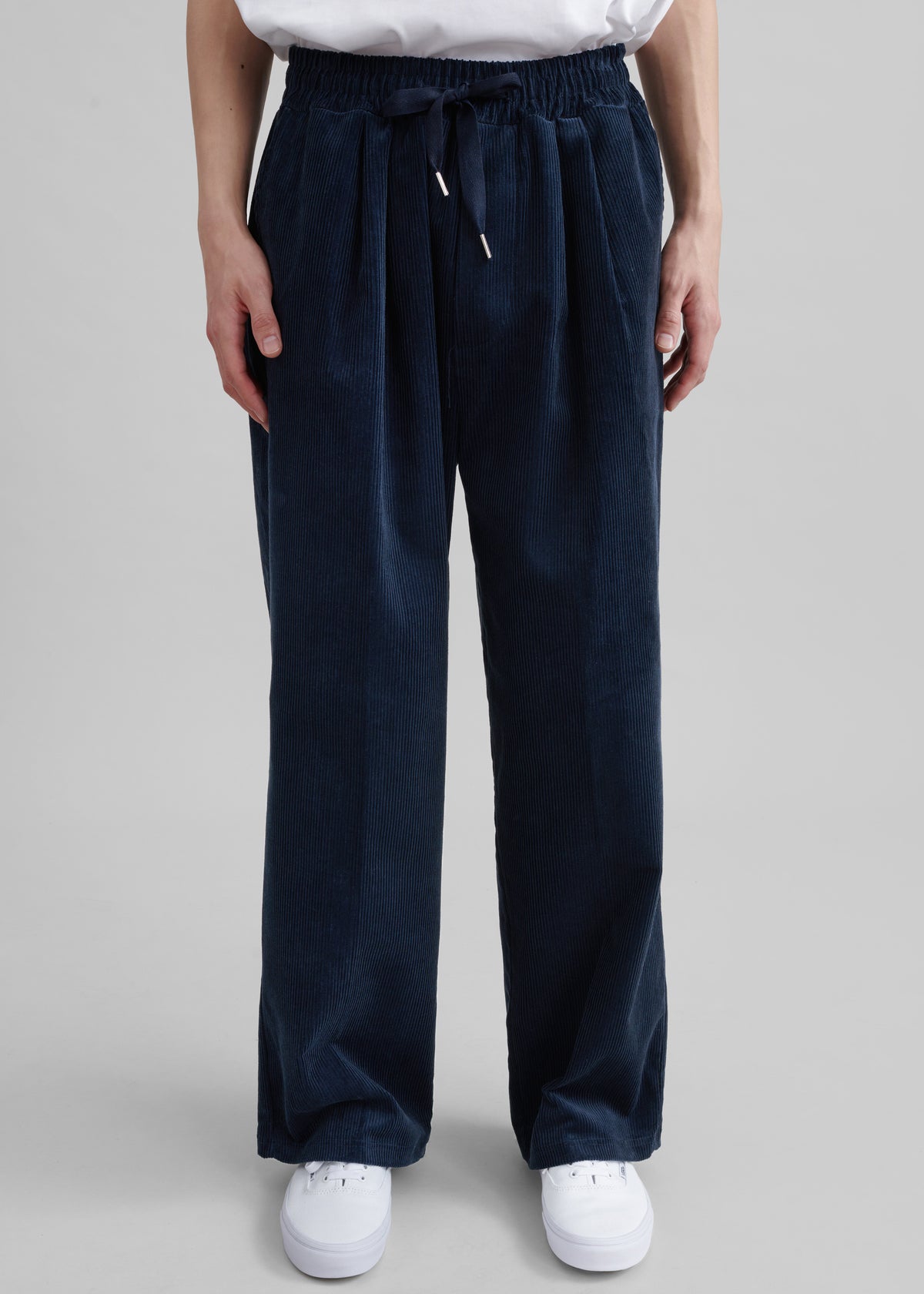 Brixton Corduroy Joggers - Navy - 2