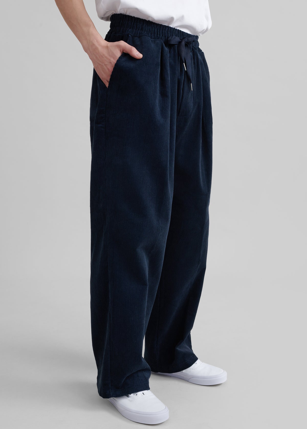 Brixton Corduroy Joggers - Navy - 5