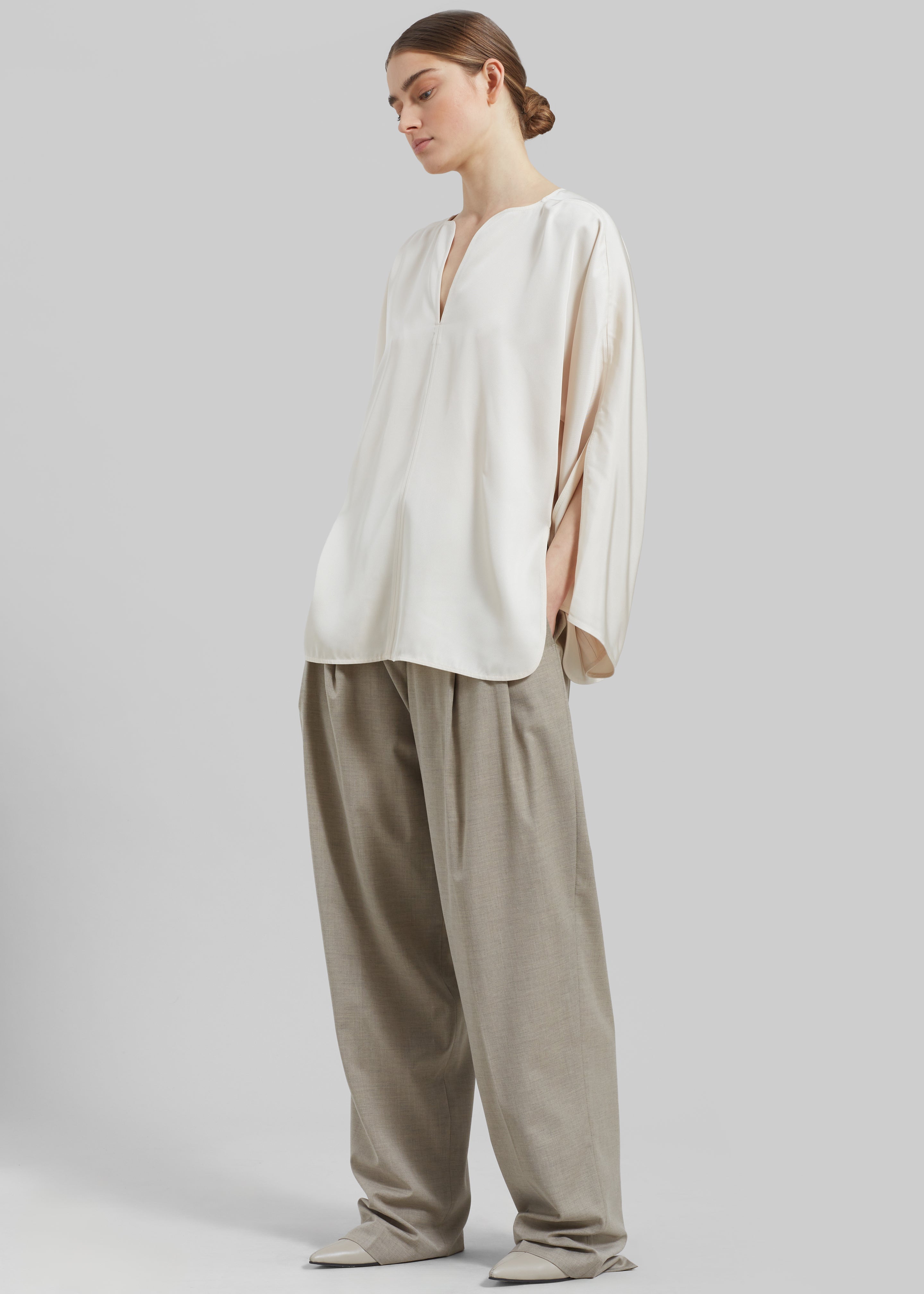 By Malene Birger Calias Top - Vanilla Cream - 4