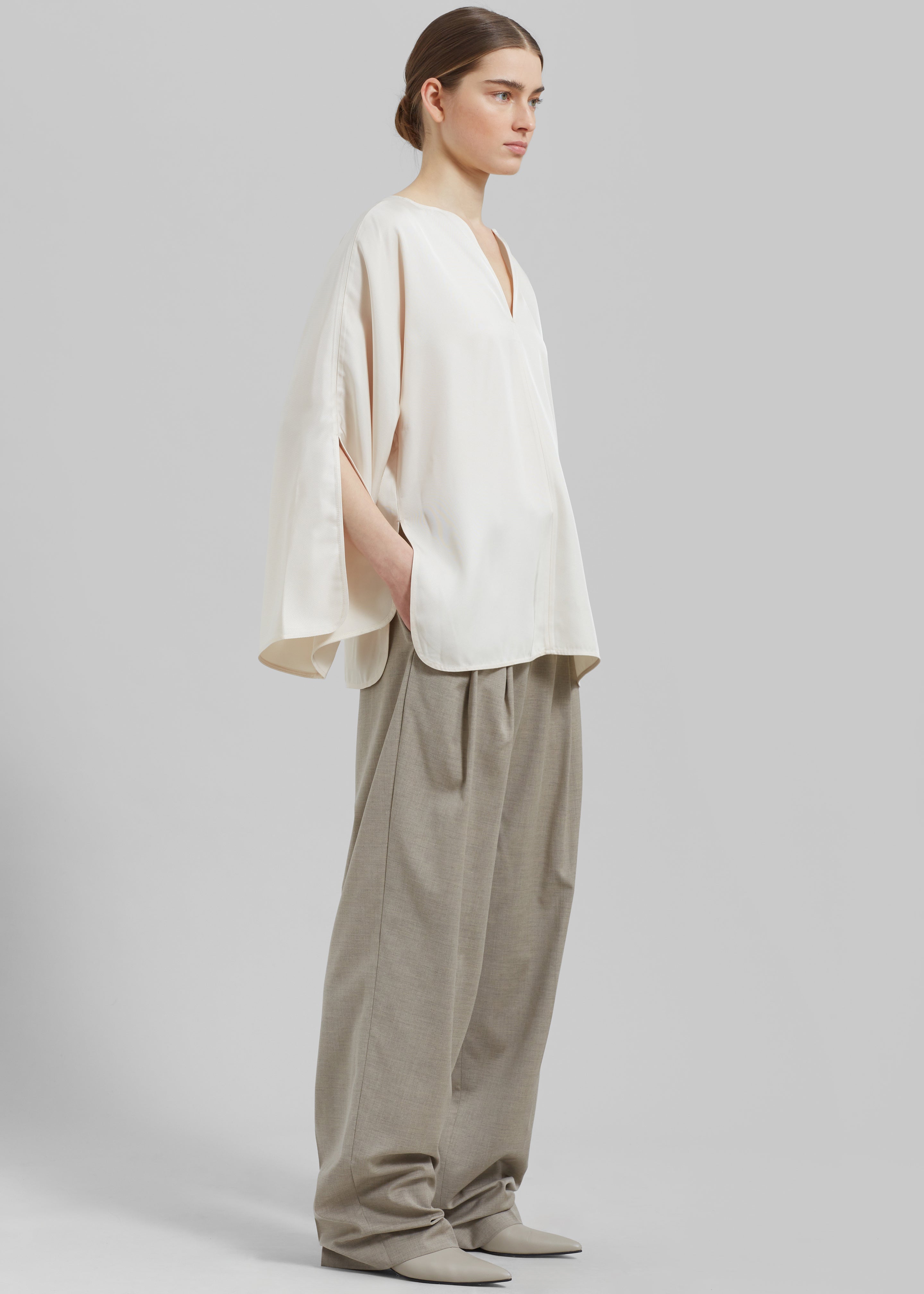 By Malene Birger Calias Top - Vanilla Cream - 2