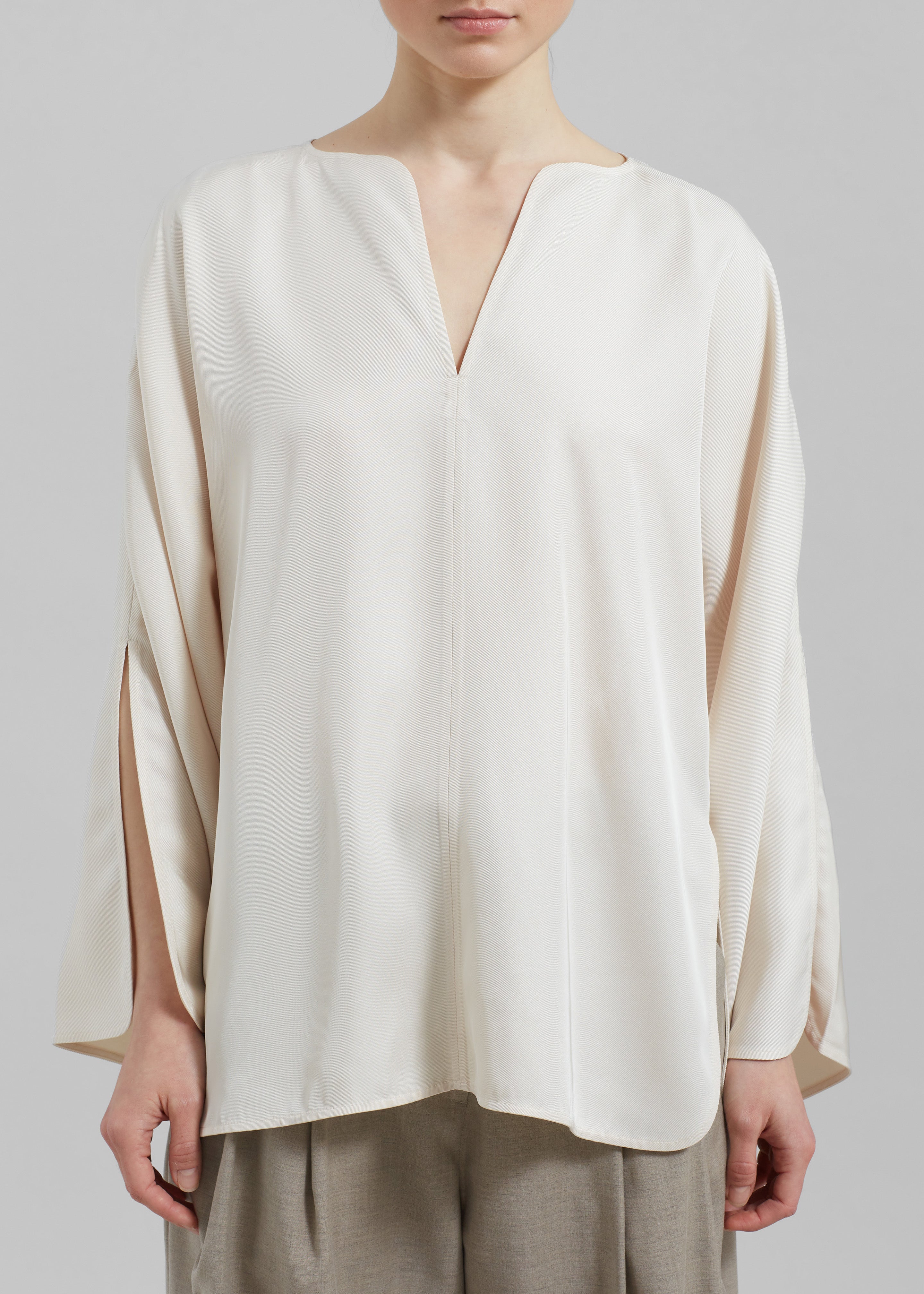 By Malene Birger Calias Top - Vanilla Cream - 3