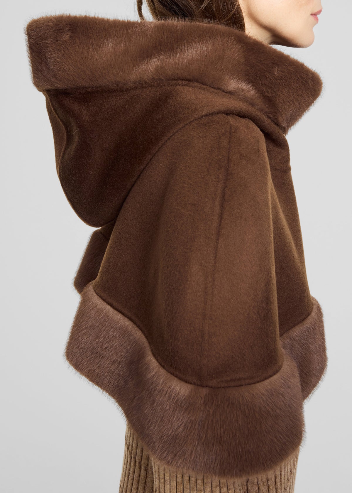 By Malene Birger Marta Wool Cape - Carafe - 2