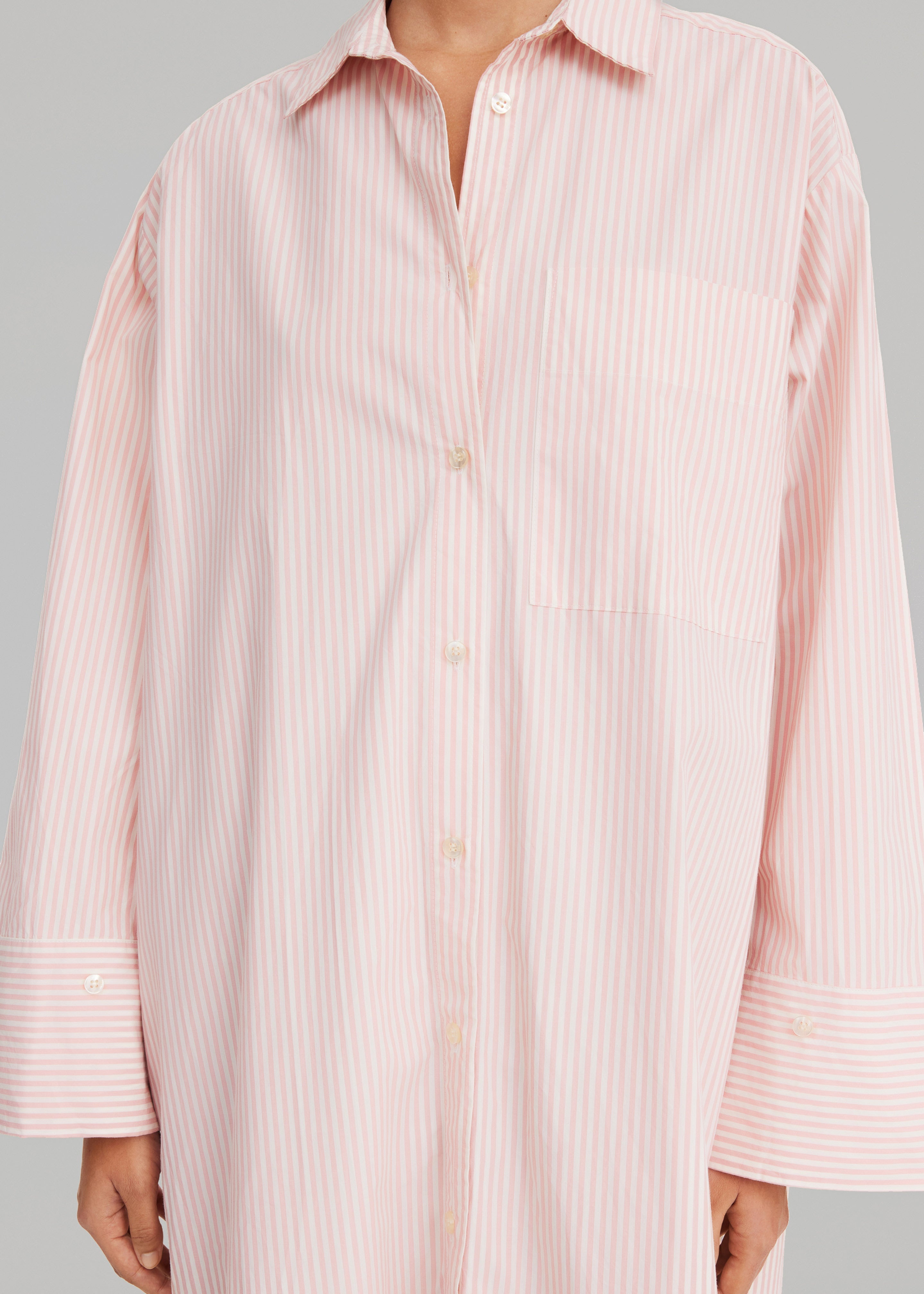By Malene Birger Perros Dress - Pink Stripe - 2