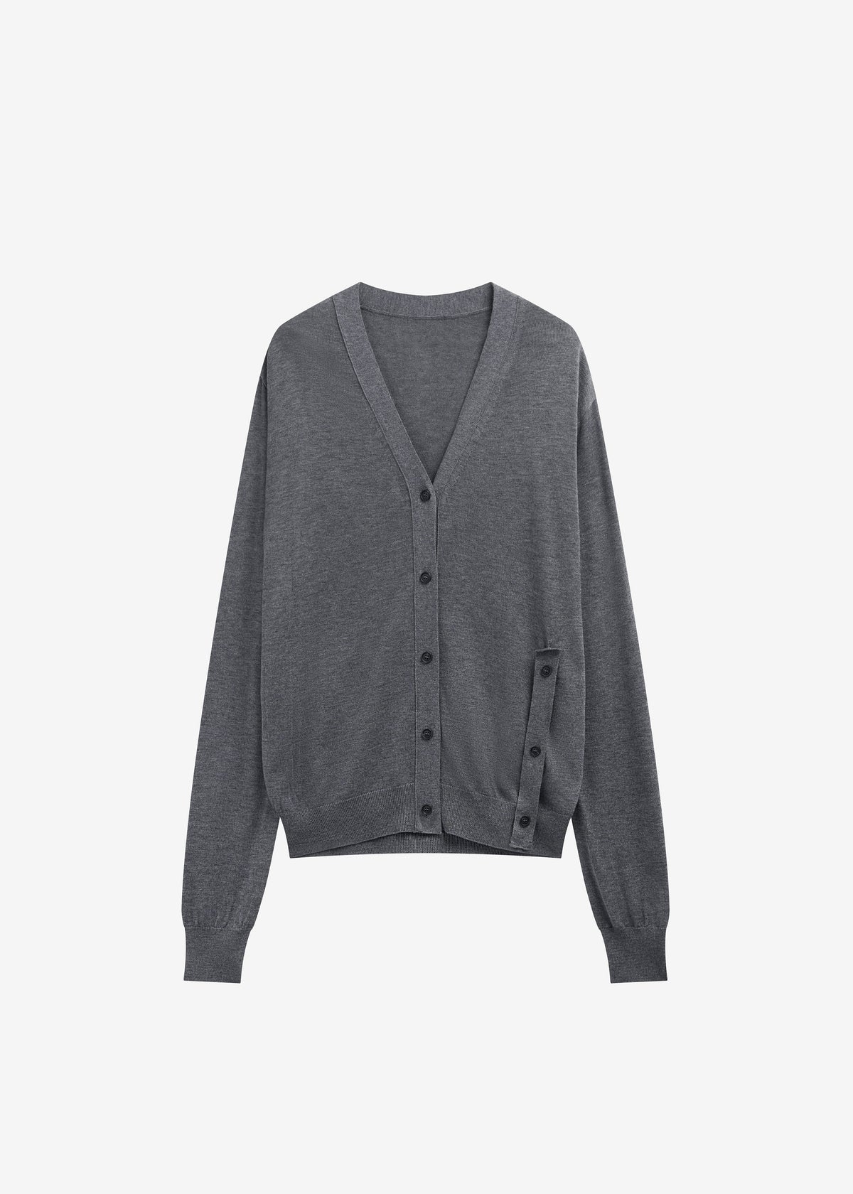 Calvane Two-Way Cardigan - Grey - 10
