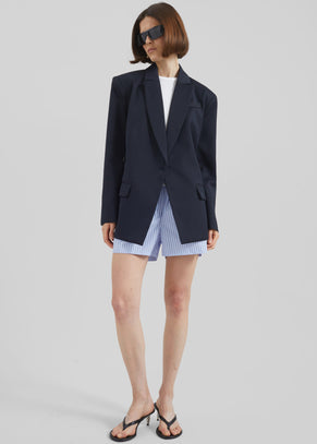 Calvay Crossover Blazer - Dark Navy