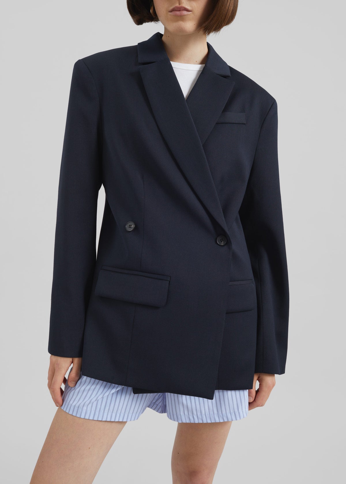 Calvay Crossover Blazer - Dark Navy - 3