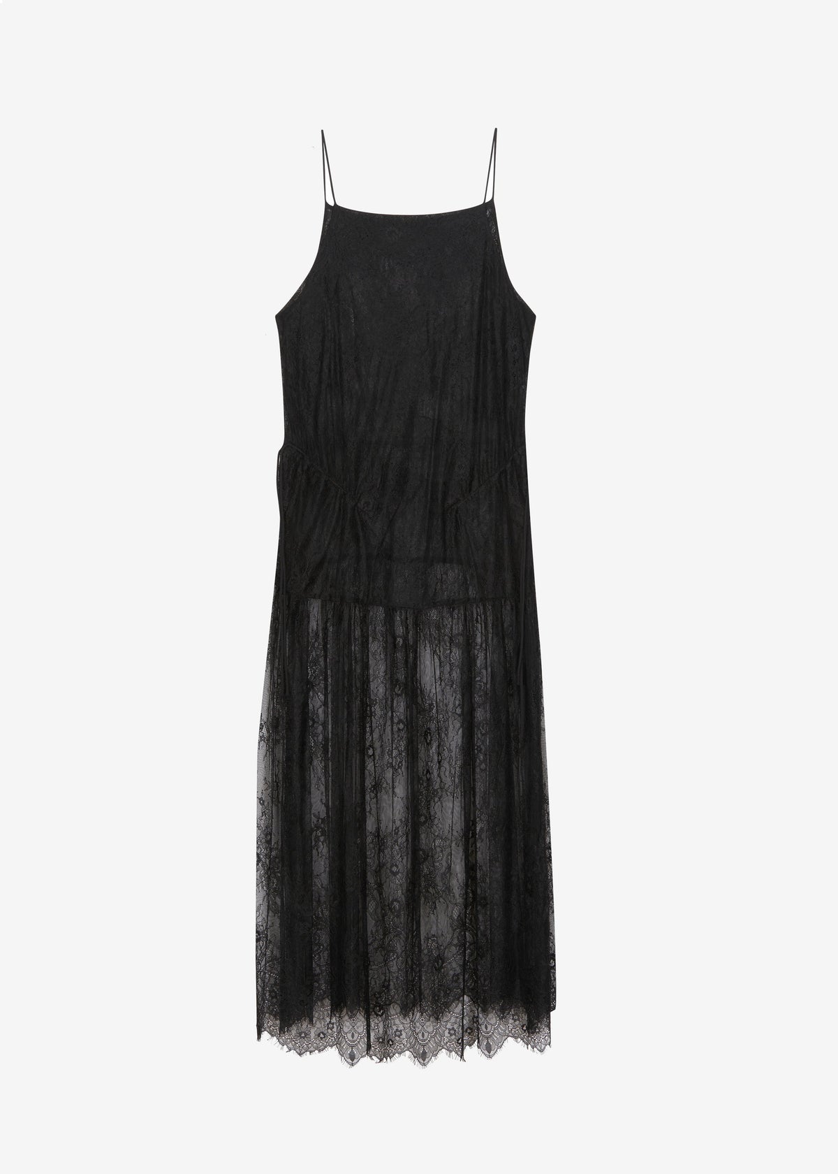 Calvi Maxi Lace Dress - Black - 9