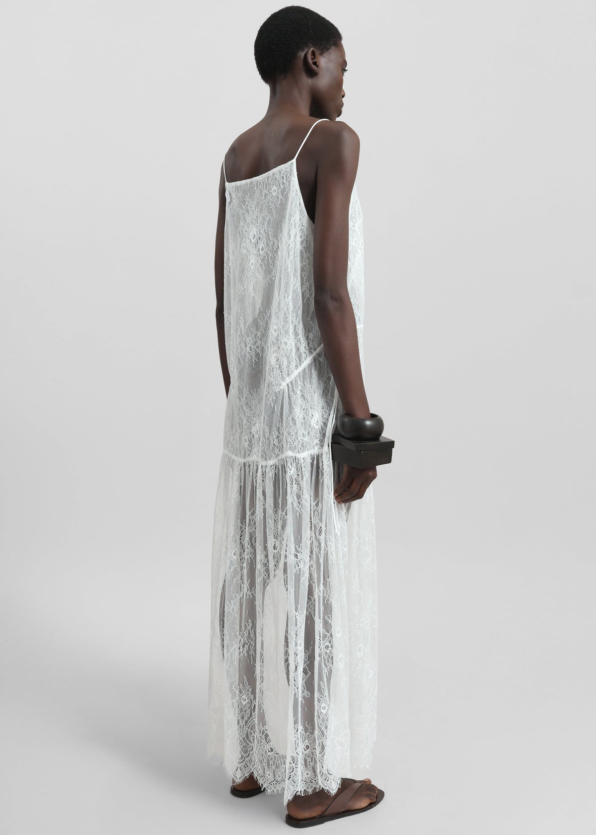 Calvi Maxi Lace Dress - White - 7