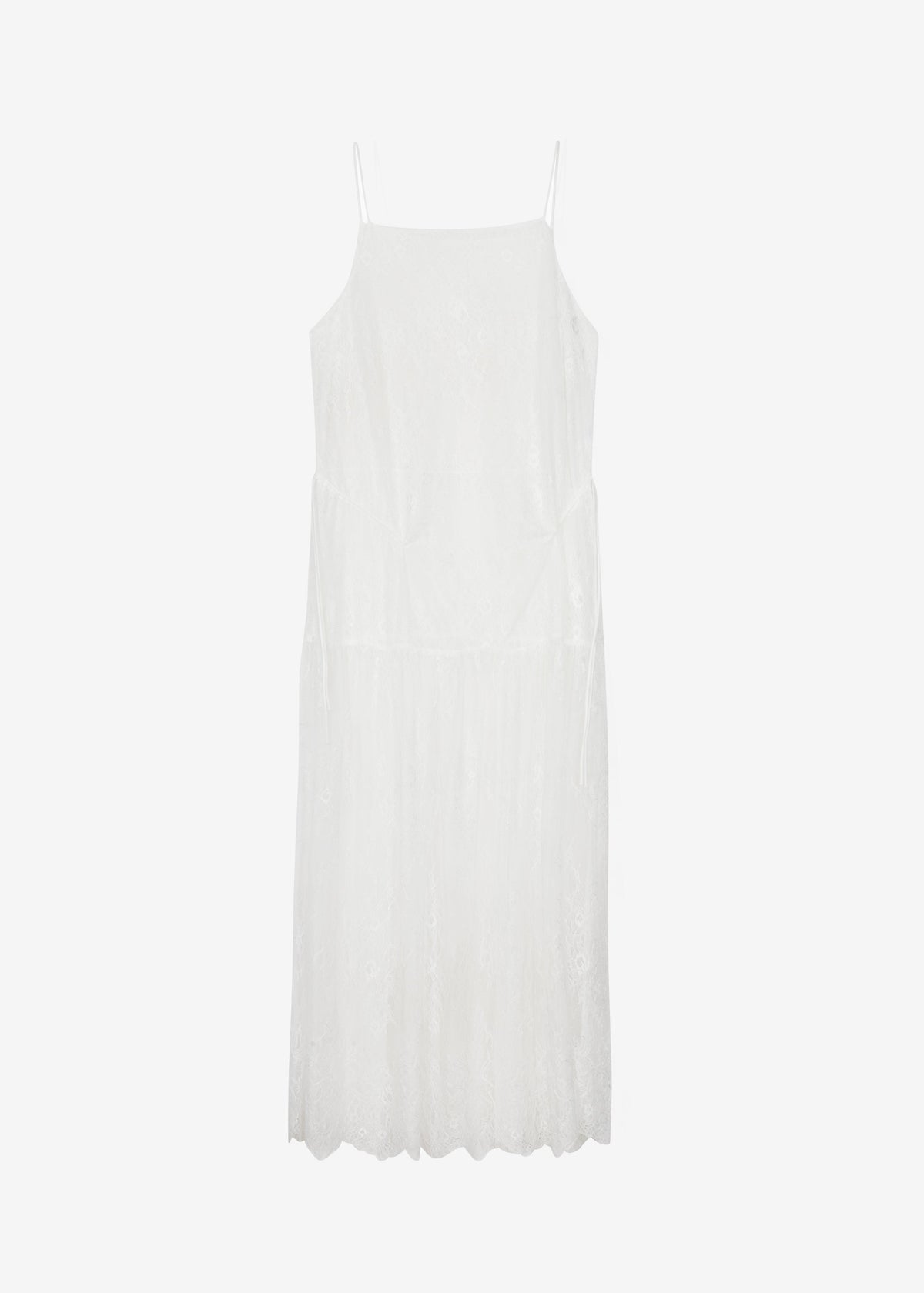 Calvi Maxi Lace Dress - White - 8