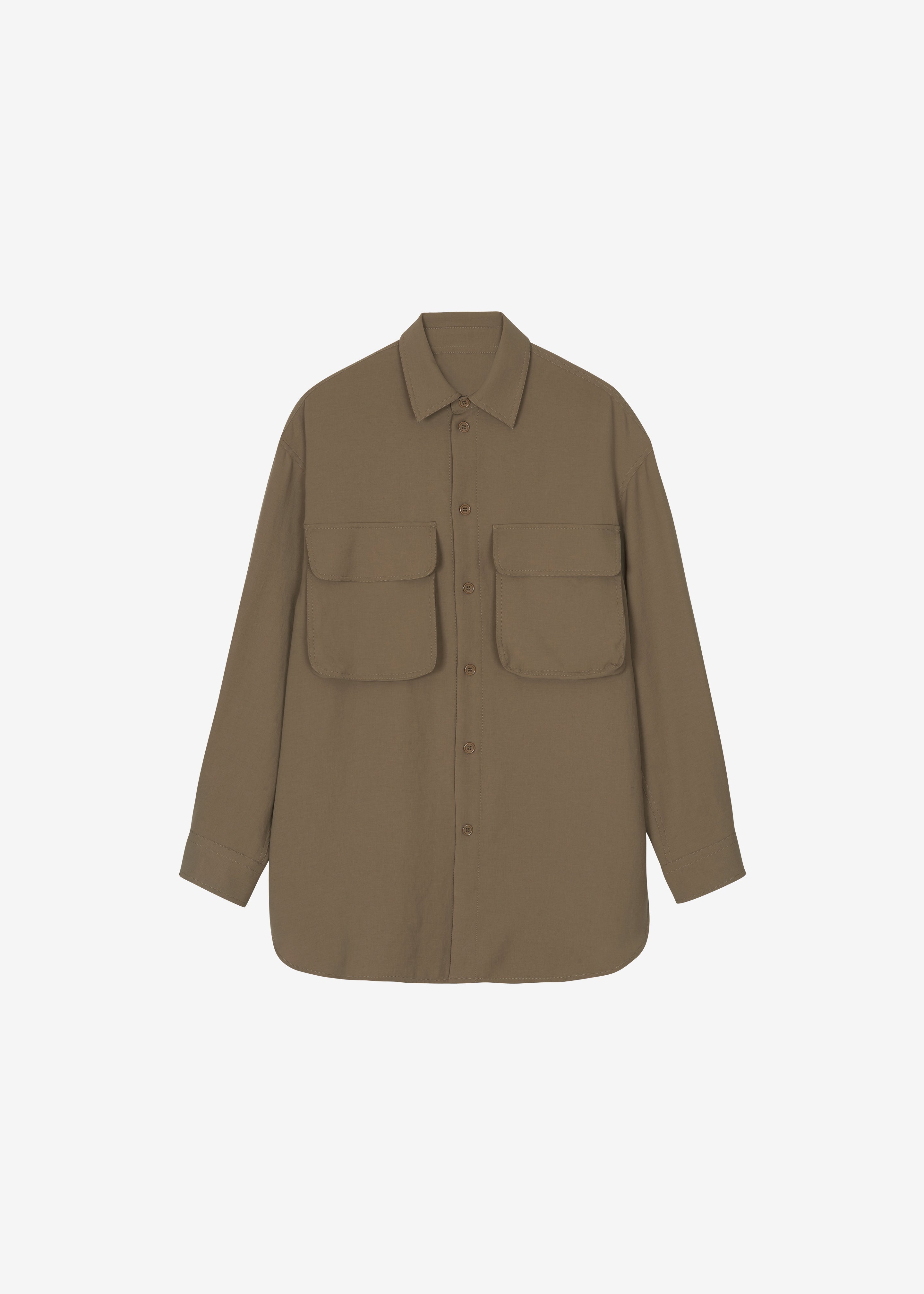 Carbis Cargo Shirt Dress - Camel - 8