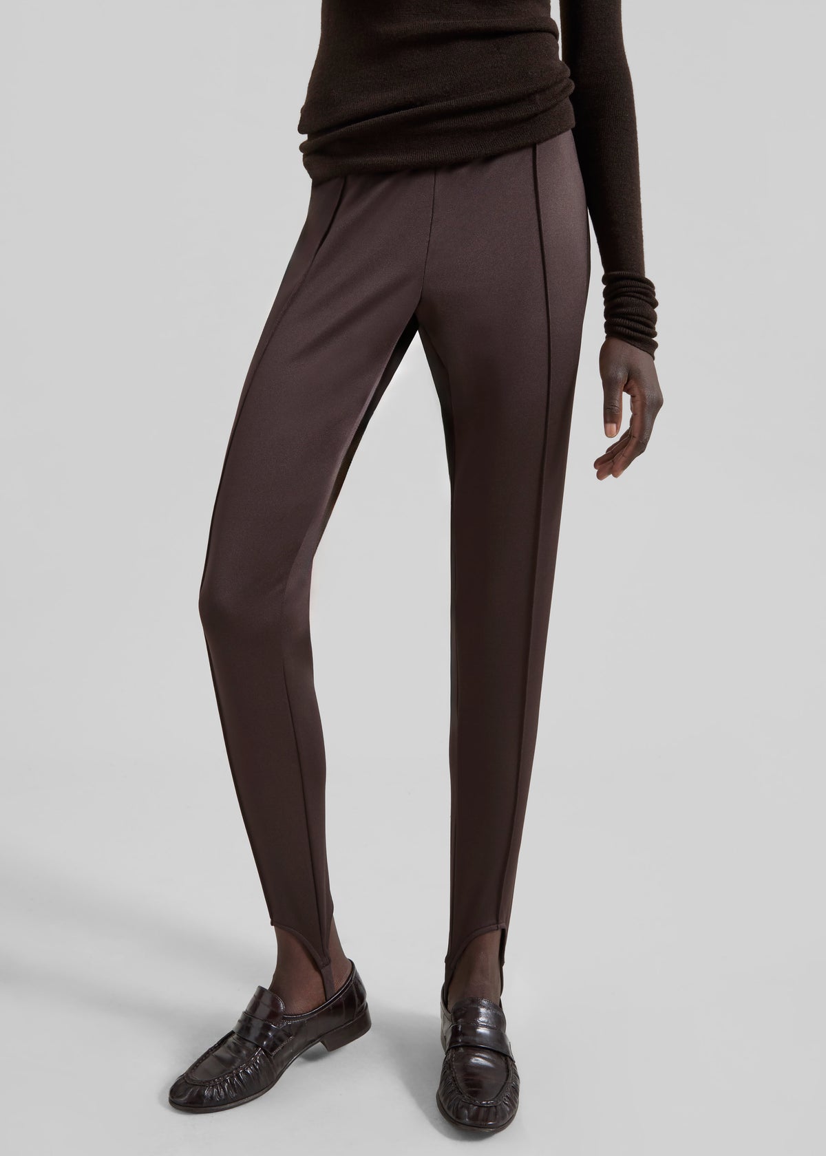 Caserta Stirrup Leggings - Brown - 11