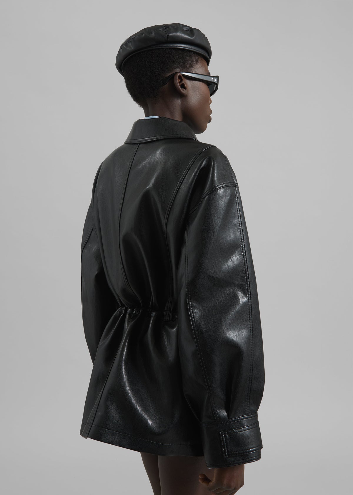 Cassel Faux Leather Jacket - Black - 9