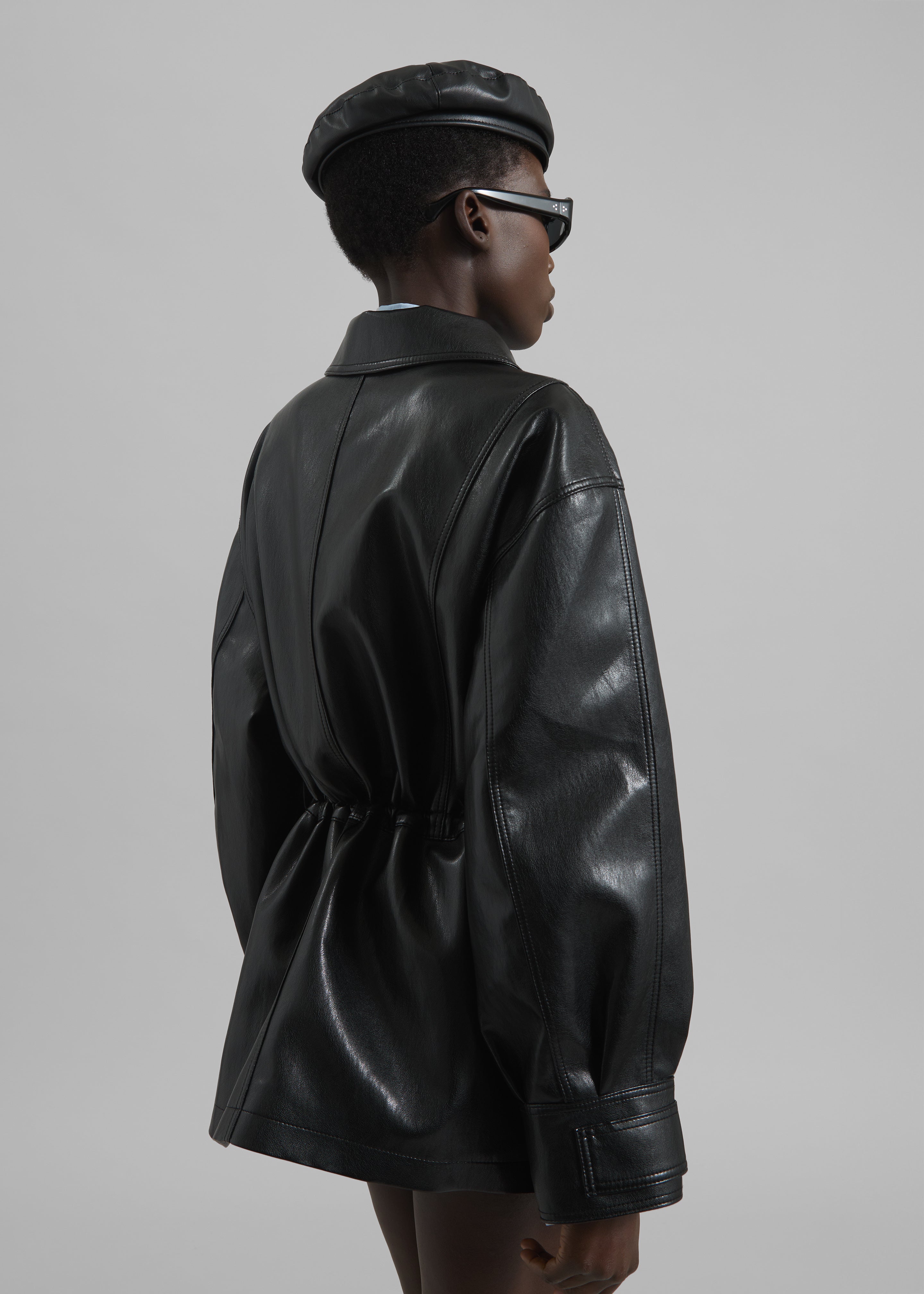 Cassel Faux Leather Jacket - Black - 9
