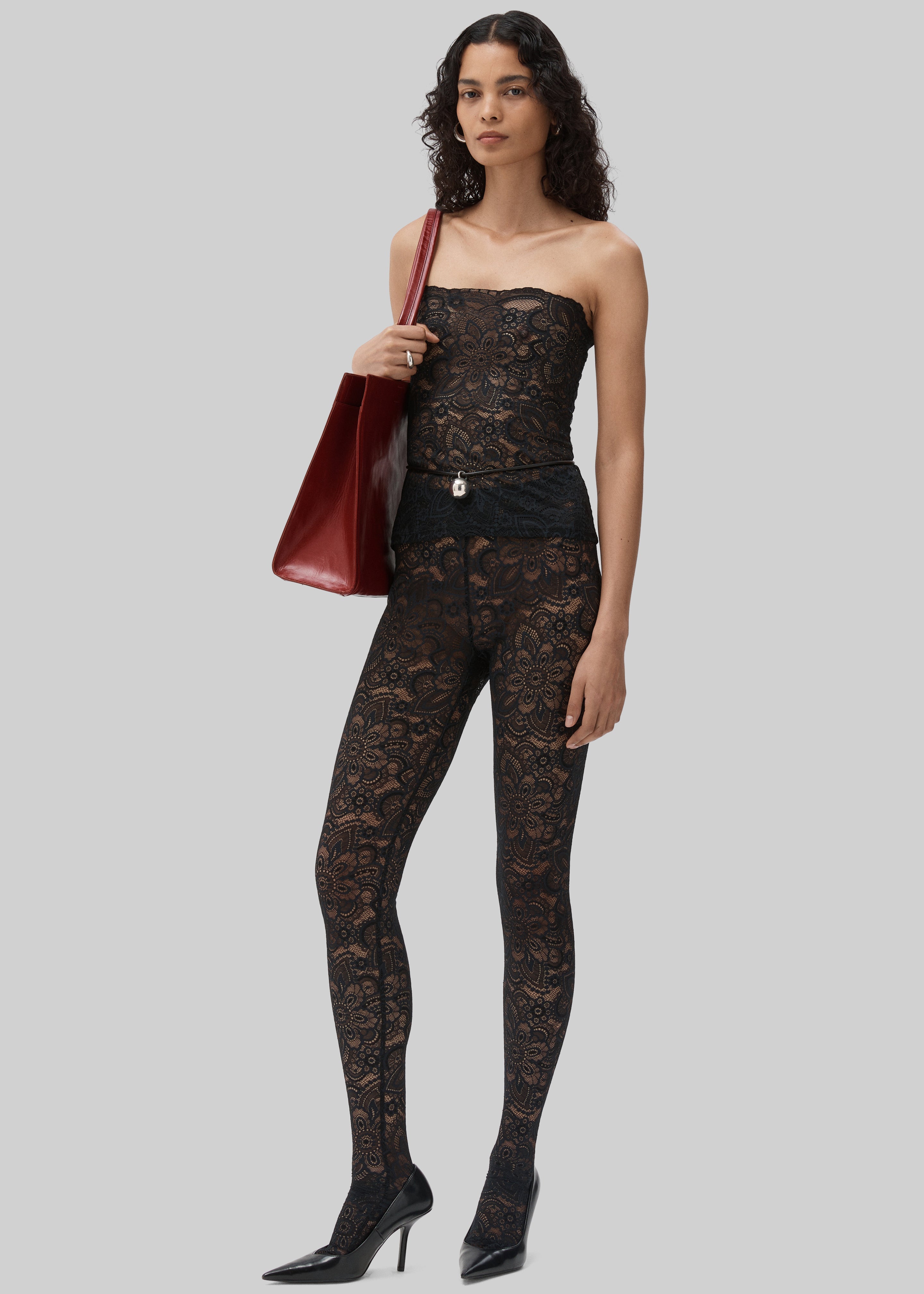Beaufille Cassia Lace Stockings - Black - 4