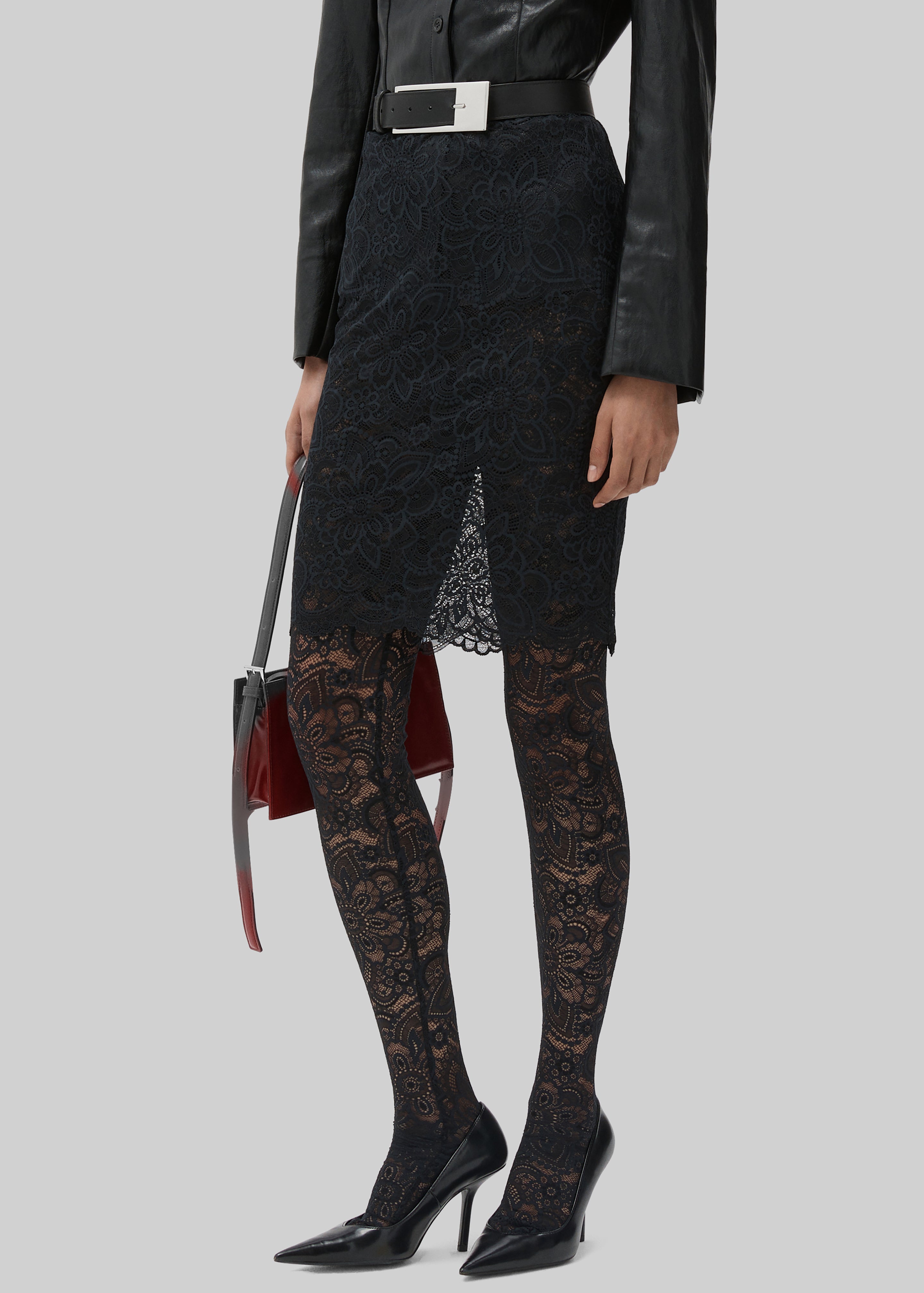 Beaufille Cassia Lace Stockings - Black - 2