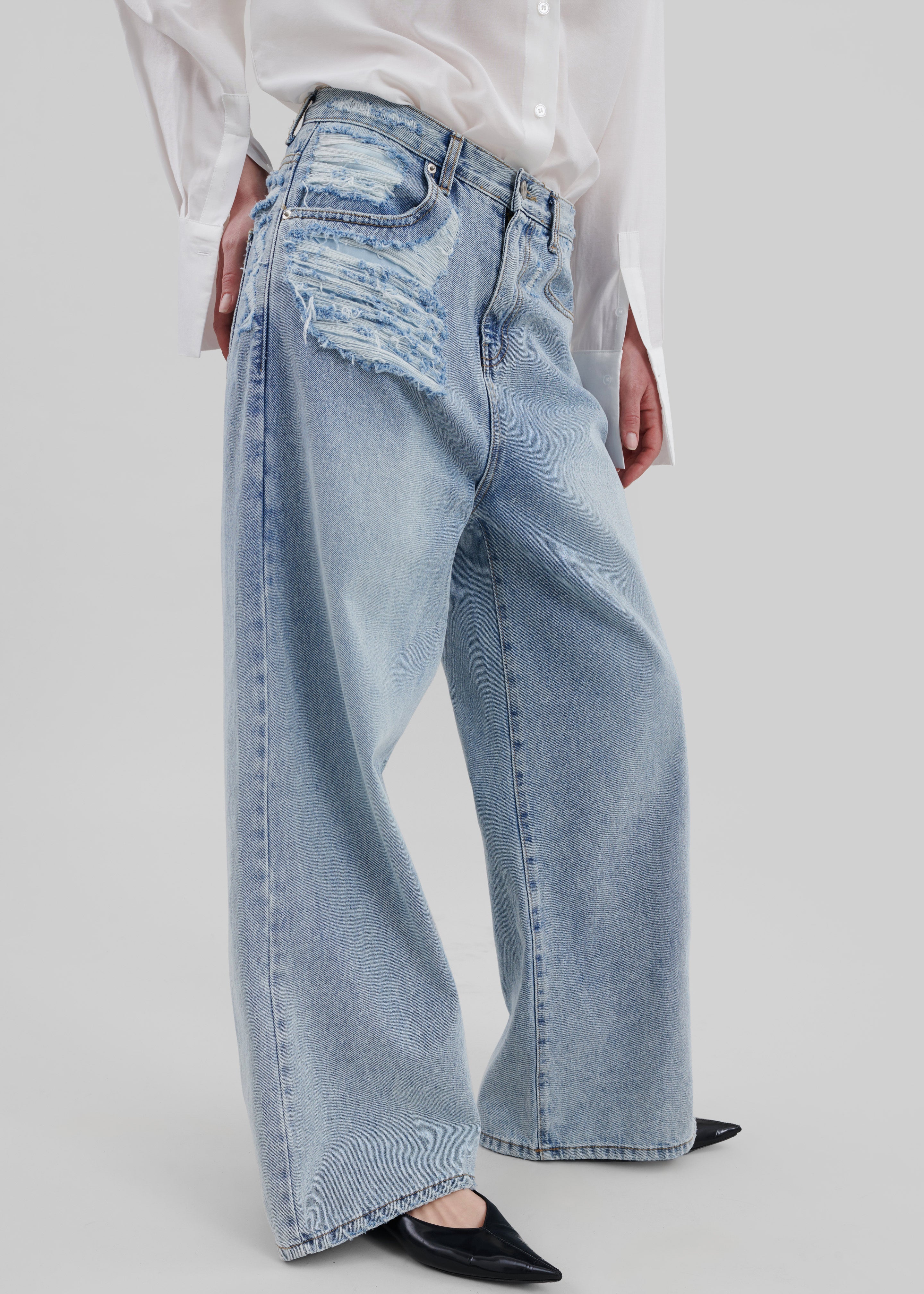 Ceres Ripped Jeans - Worn Wash - 1