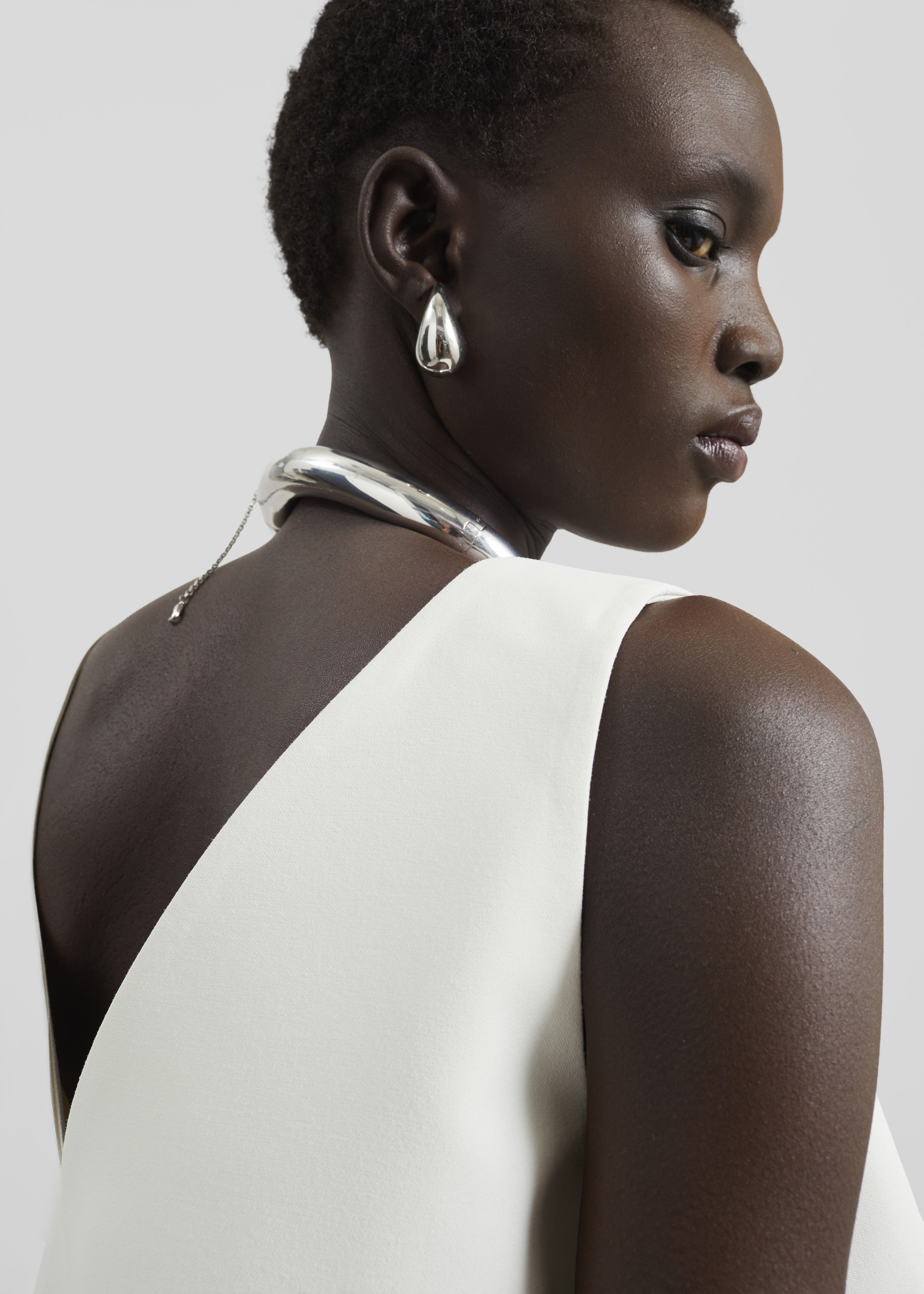 Cersay Mini Trapeze Dress - Ivory - 4