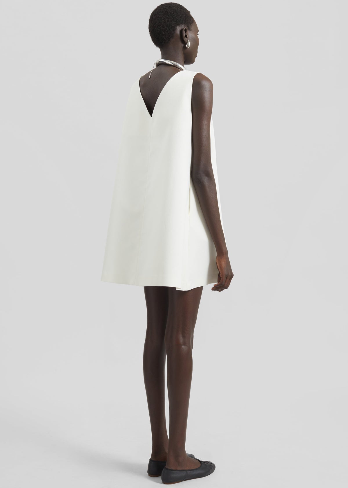 Cersay Mini Trapeze Dress - Ivory - 7