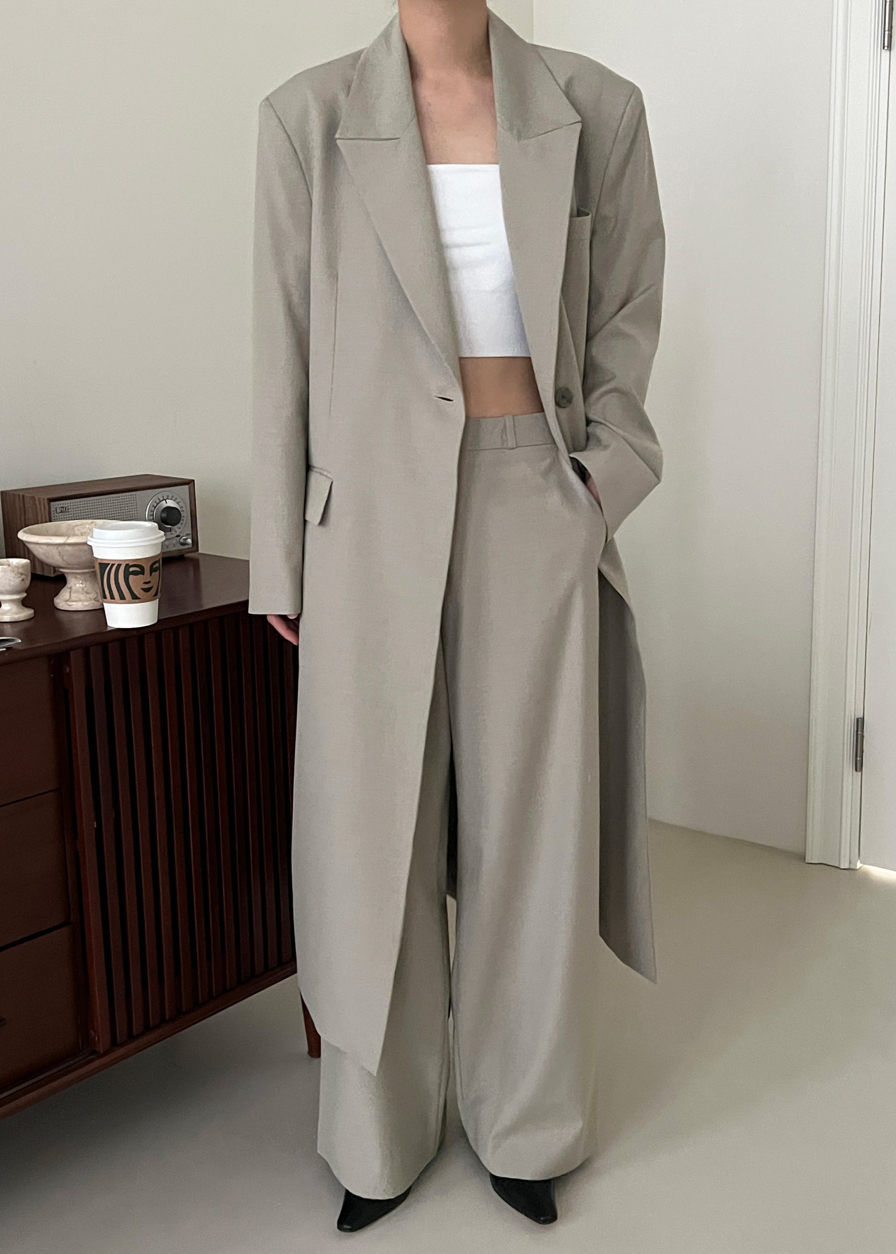 Charlotte Overcoat - Beige - 1