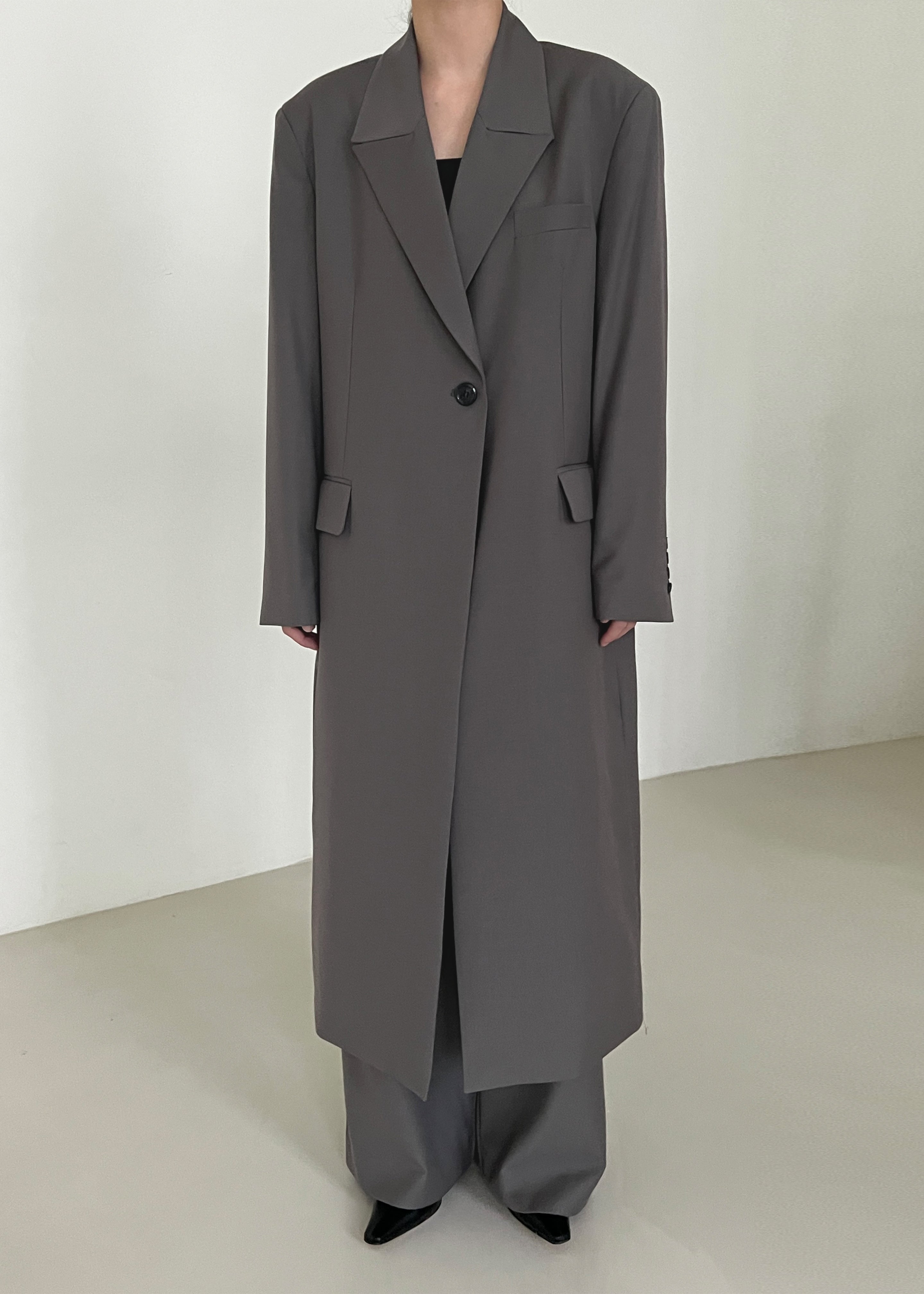 Charlotte Overcoat - Grey - 8