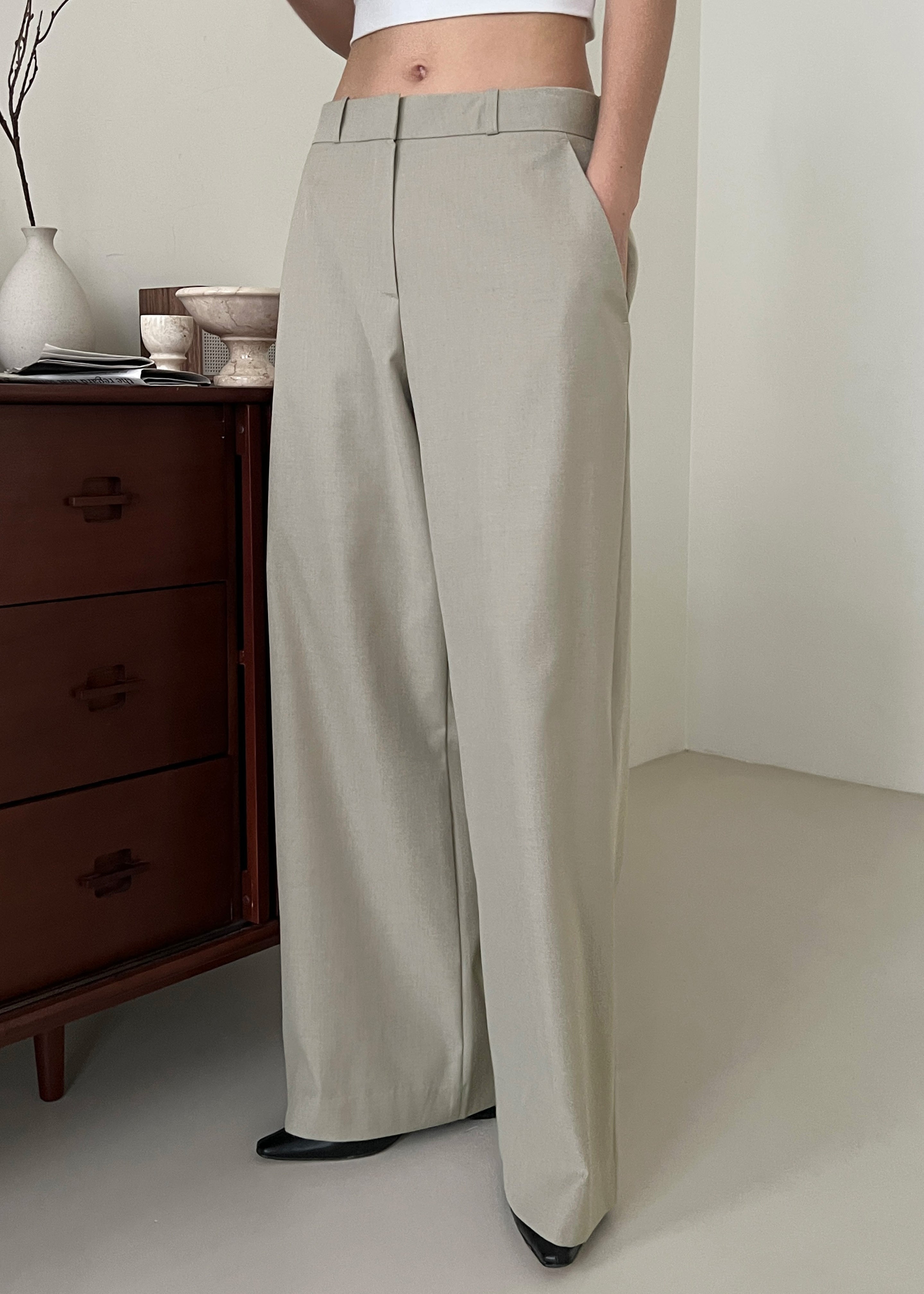 Charlotte Trousers - Beige - 2