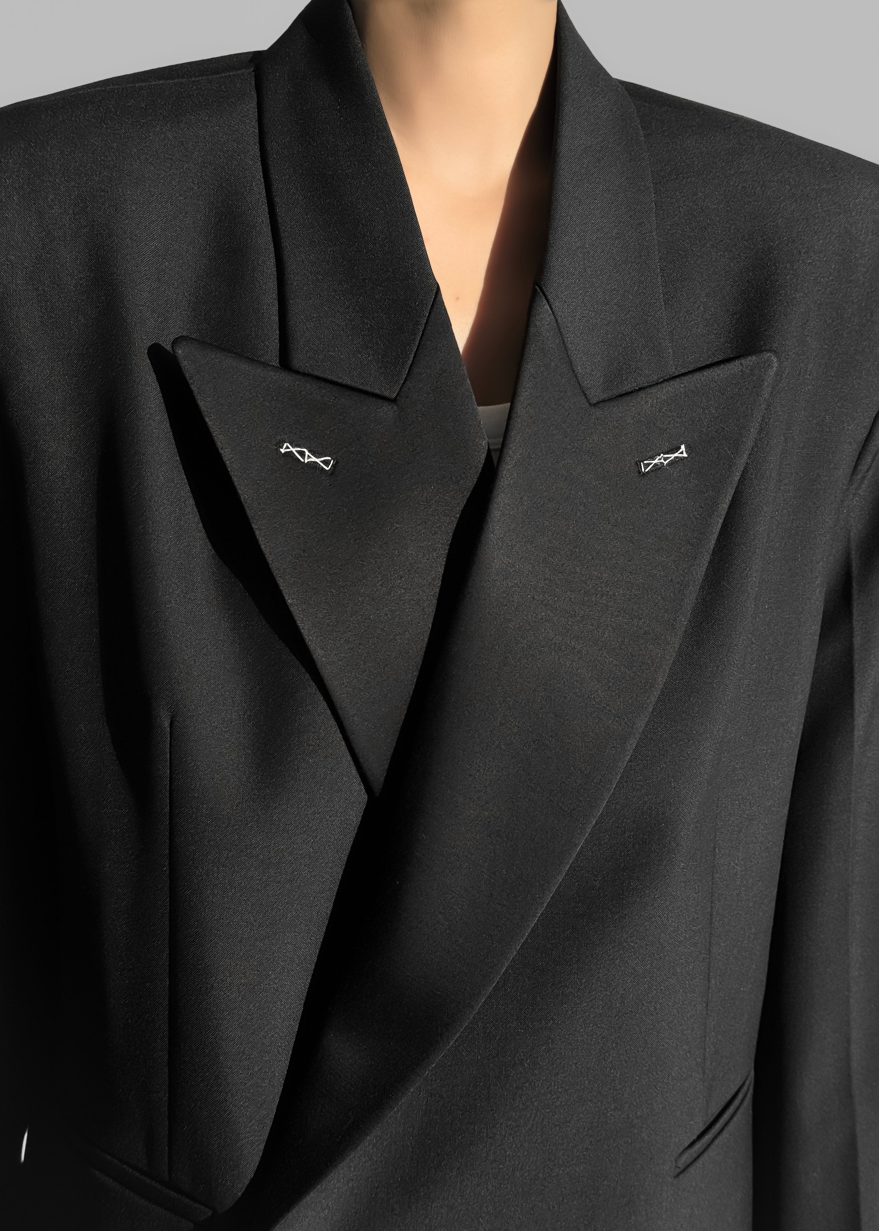 Cheyenne Padded Blazer - Black - 3