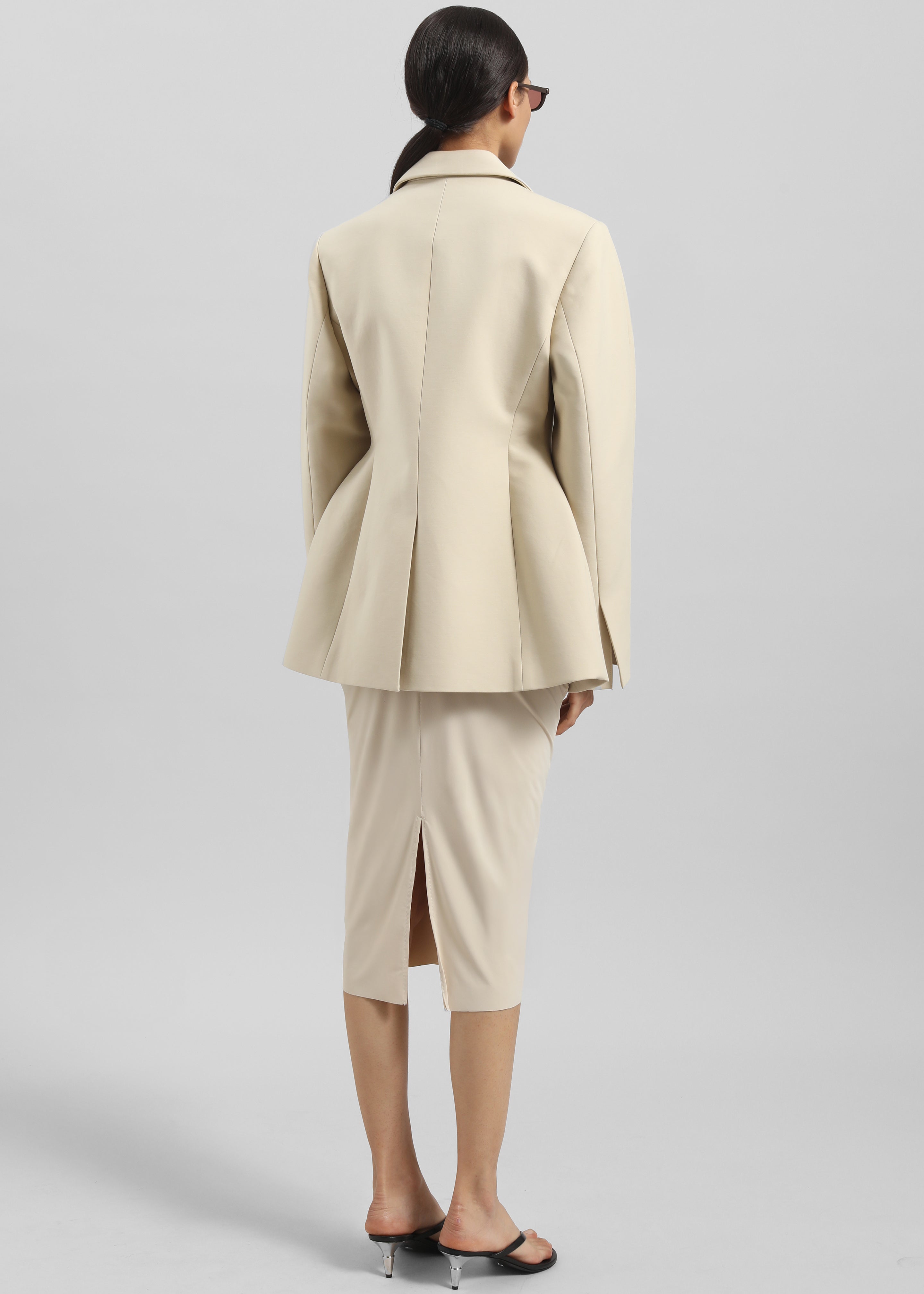 Colette Hourglass Blazer - Beige - 6