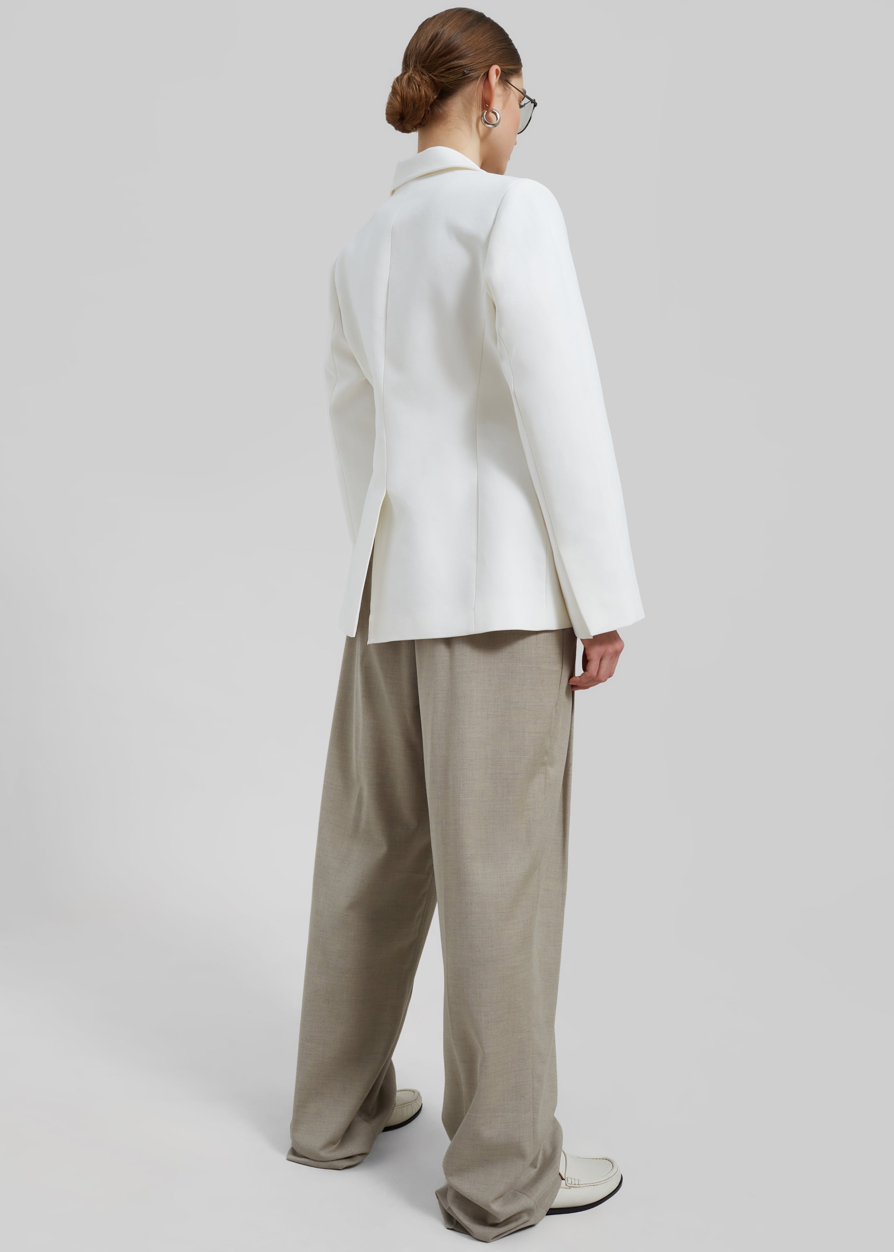 Colette Hourglass Blazer - White - 6