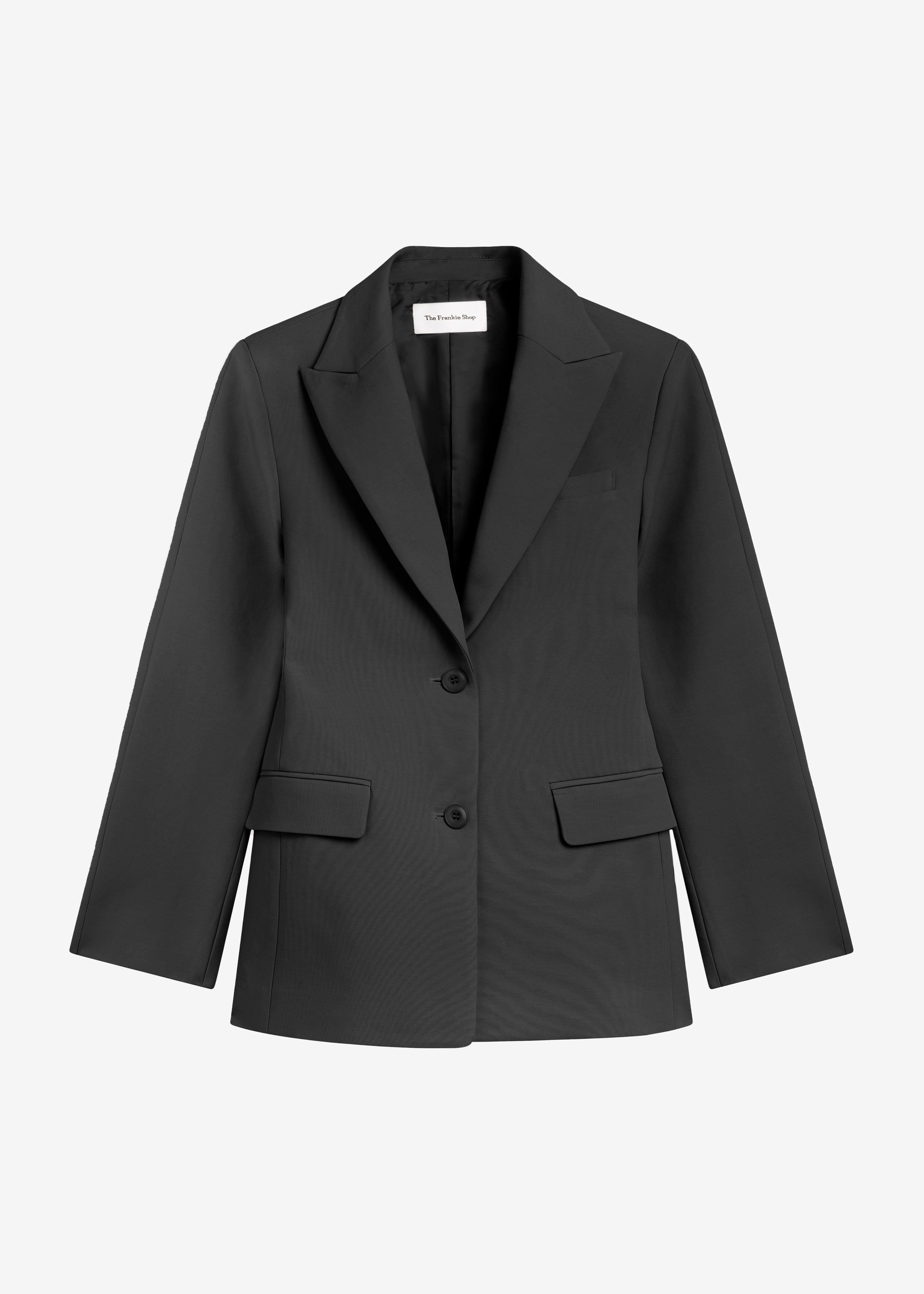 Colette Hourglass Satin Blazer - Black - 10