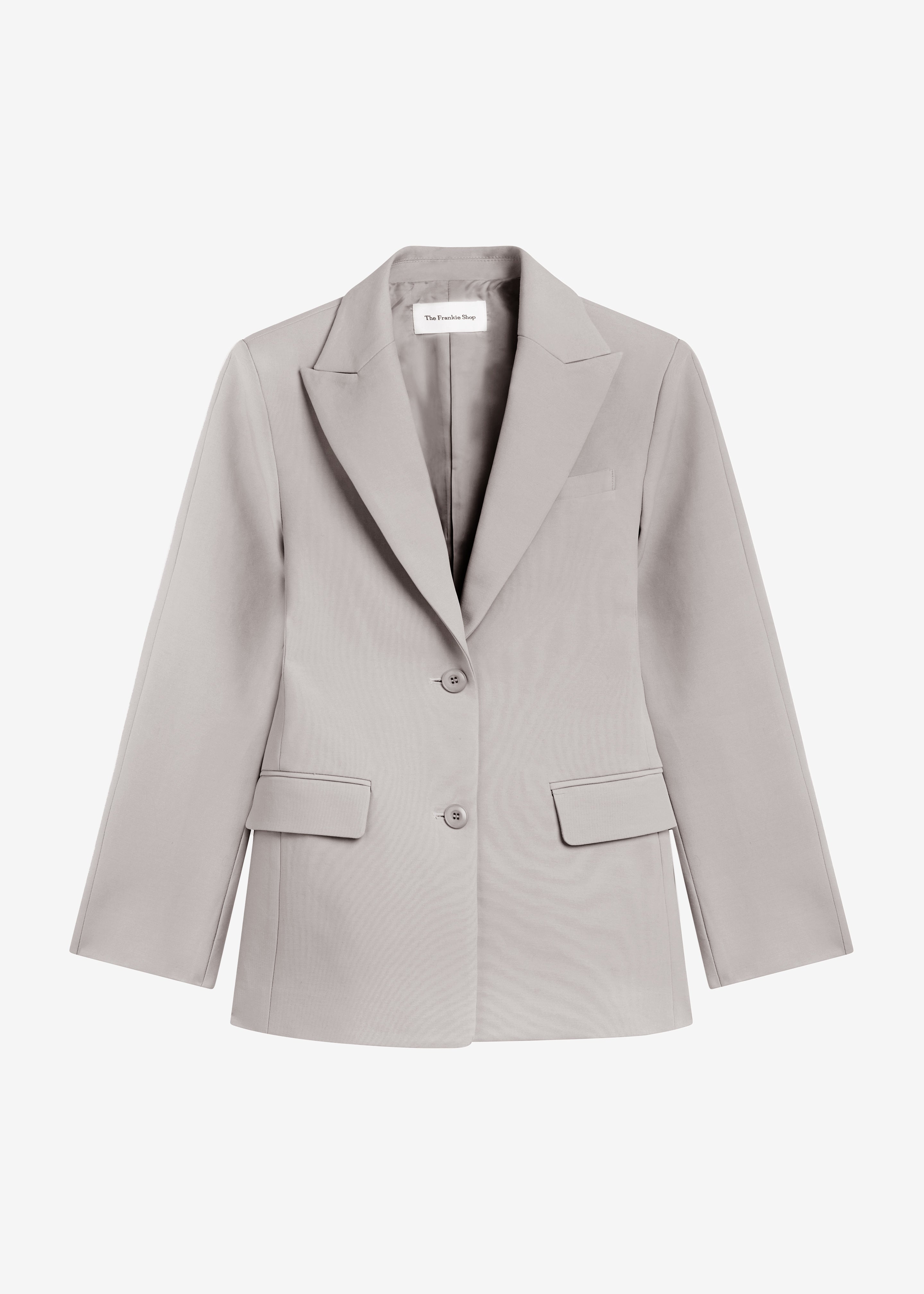 Colette Hourglass Satin Blazer - Light Taupe - 9