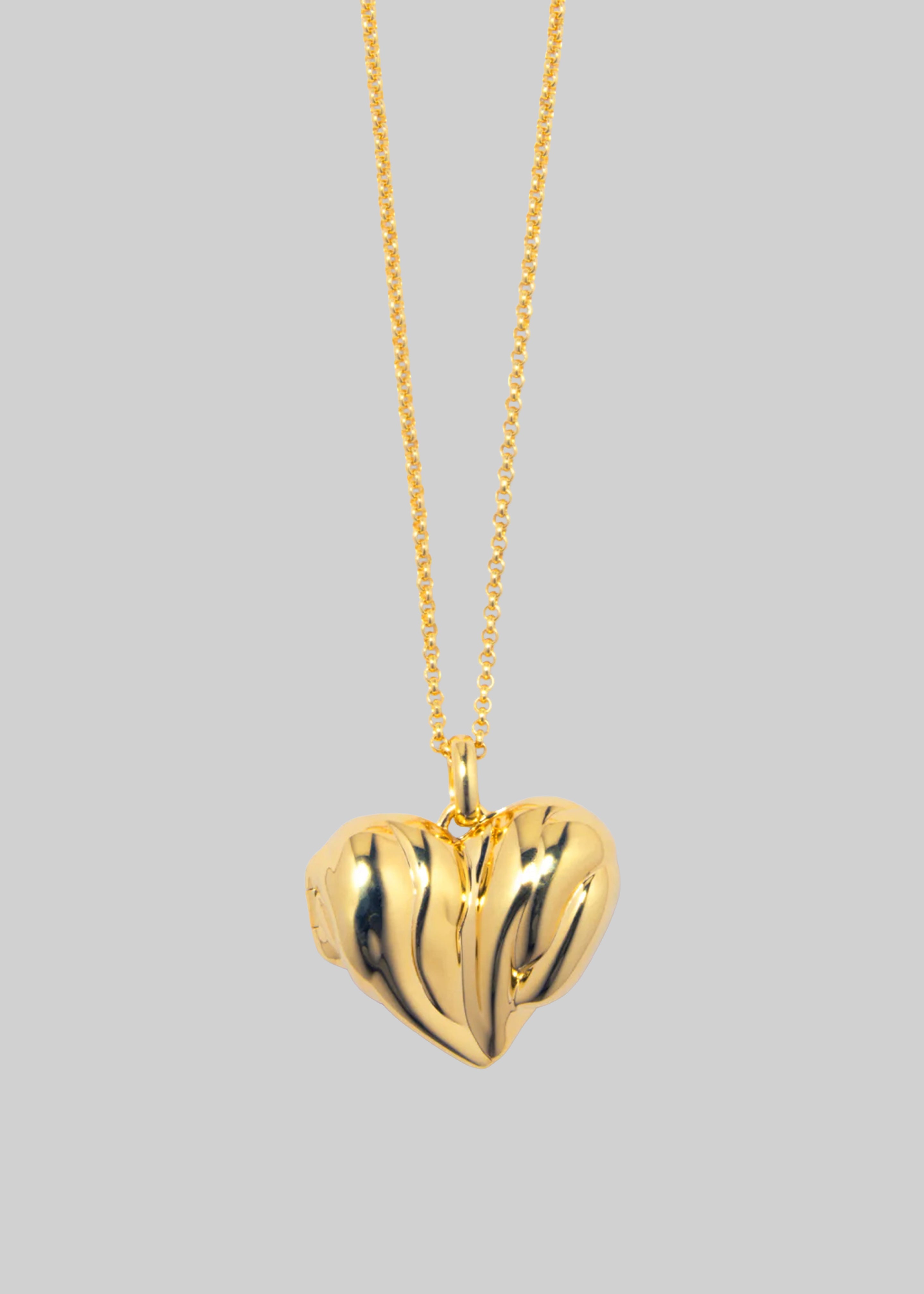 Completedworks Heart Locket Pendant Necklace - Gold - 1