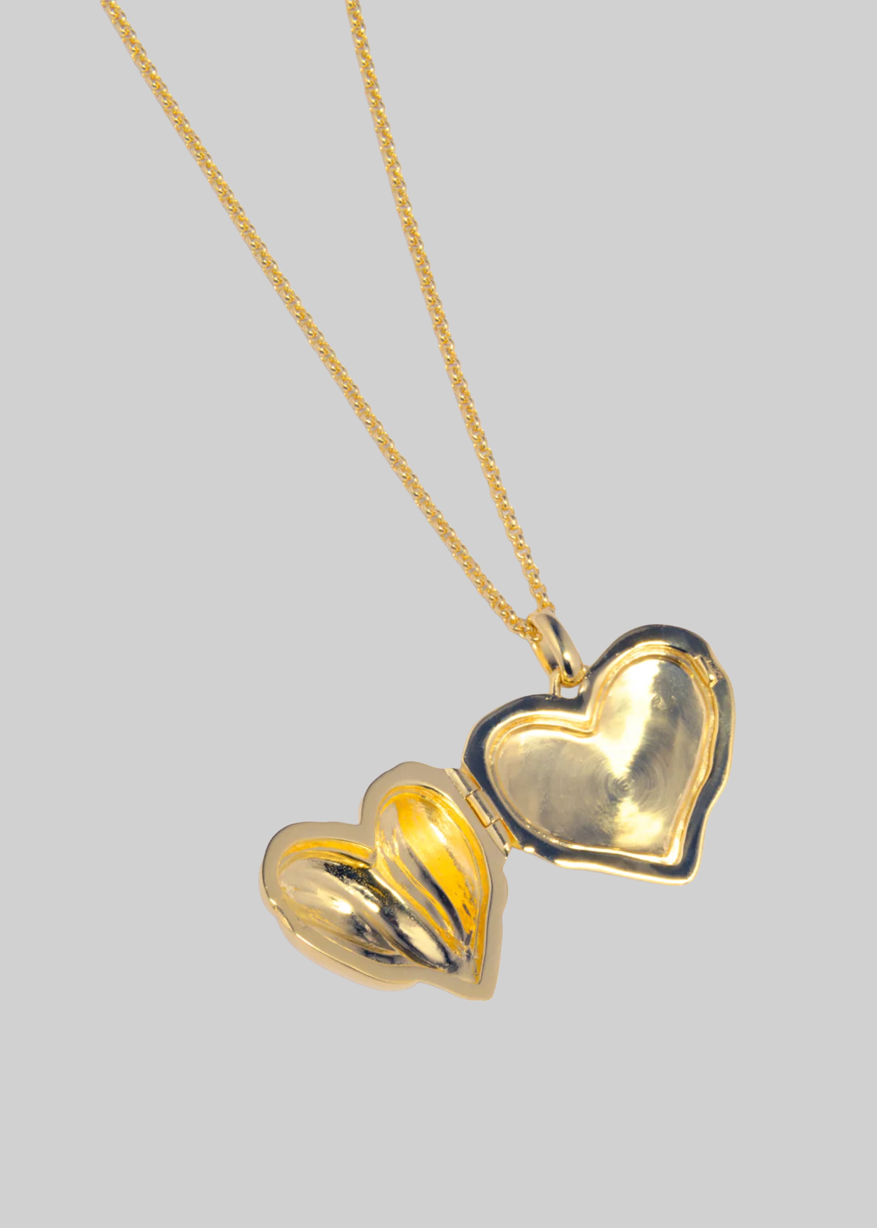 Completedworks Heart Locket Pendant Necklace - Gold - 3