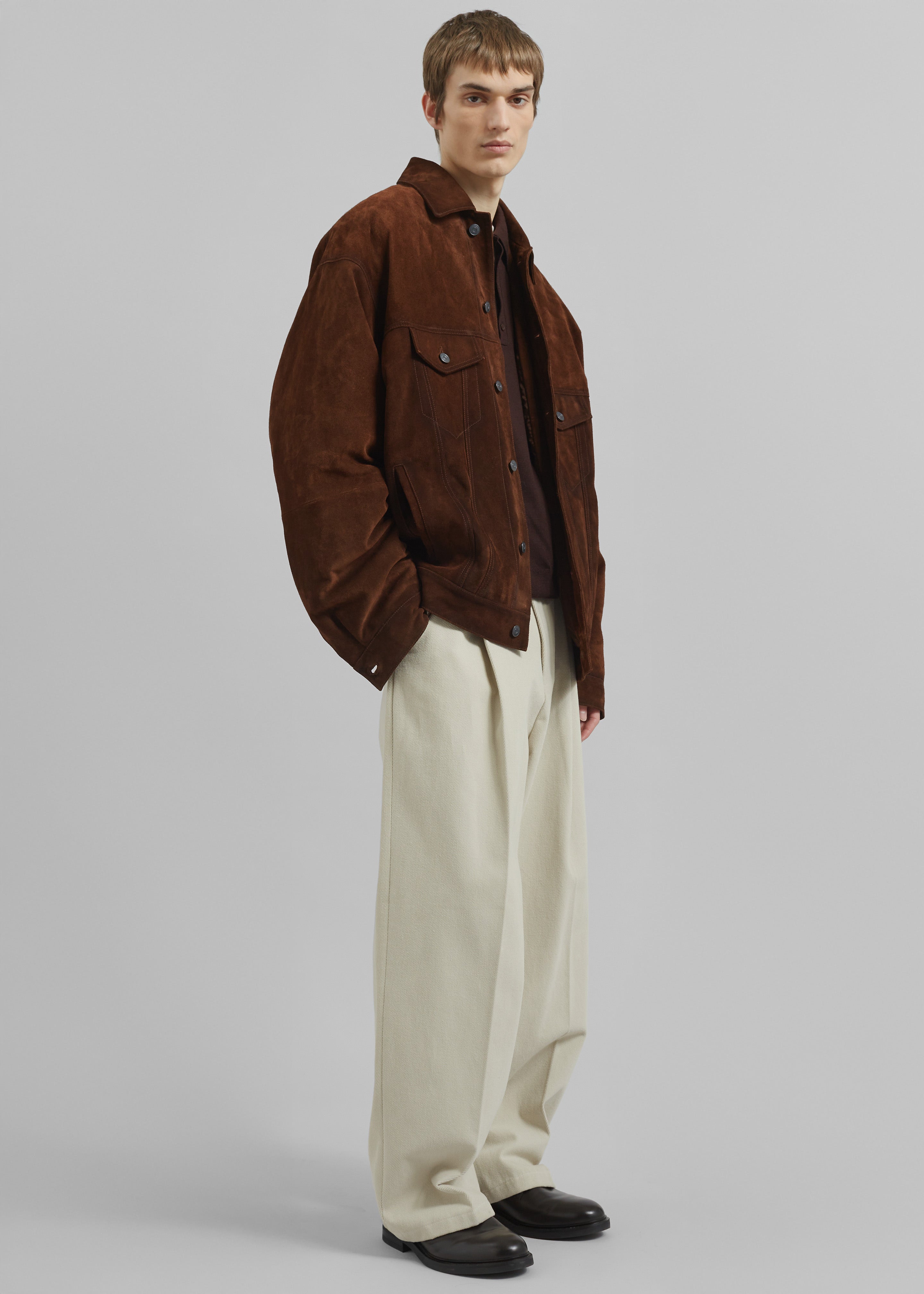 Conan Suede Jacket - Brown - 5