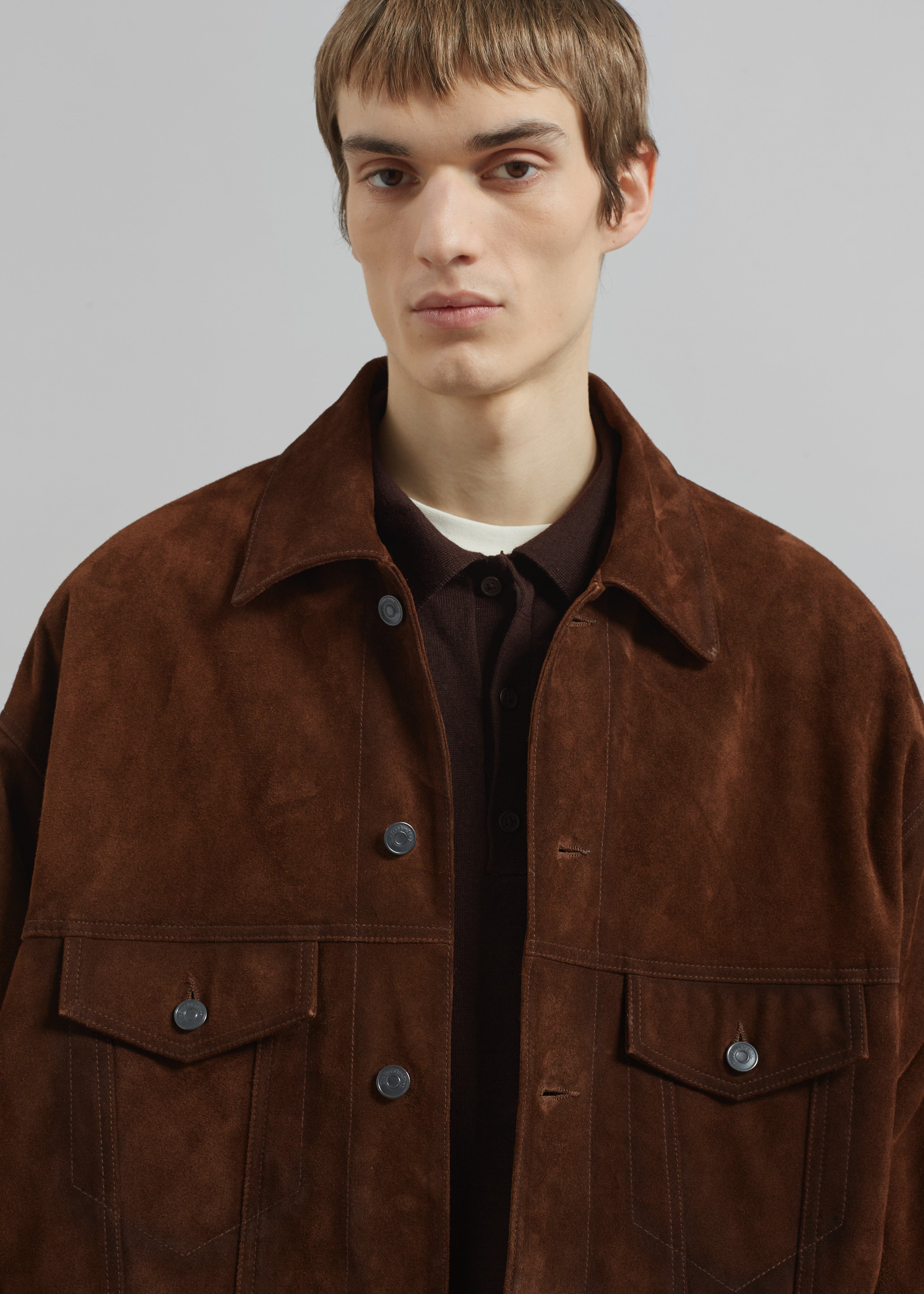 Conan Suede Jacket - Brown - 4