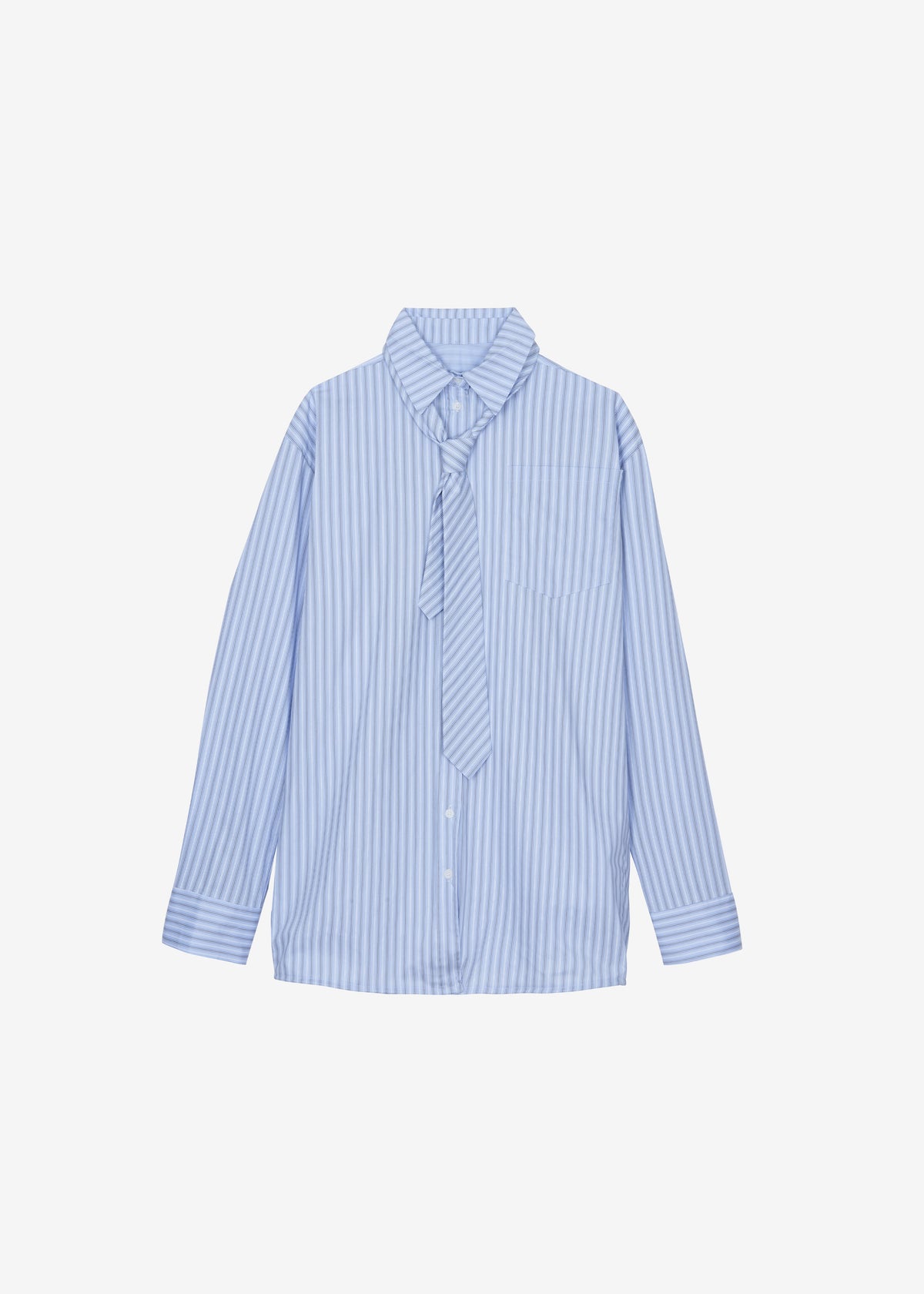 Connahy Tie Neck Shirt - Blue - 8