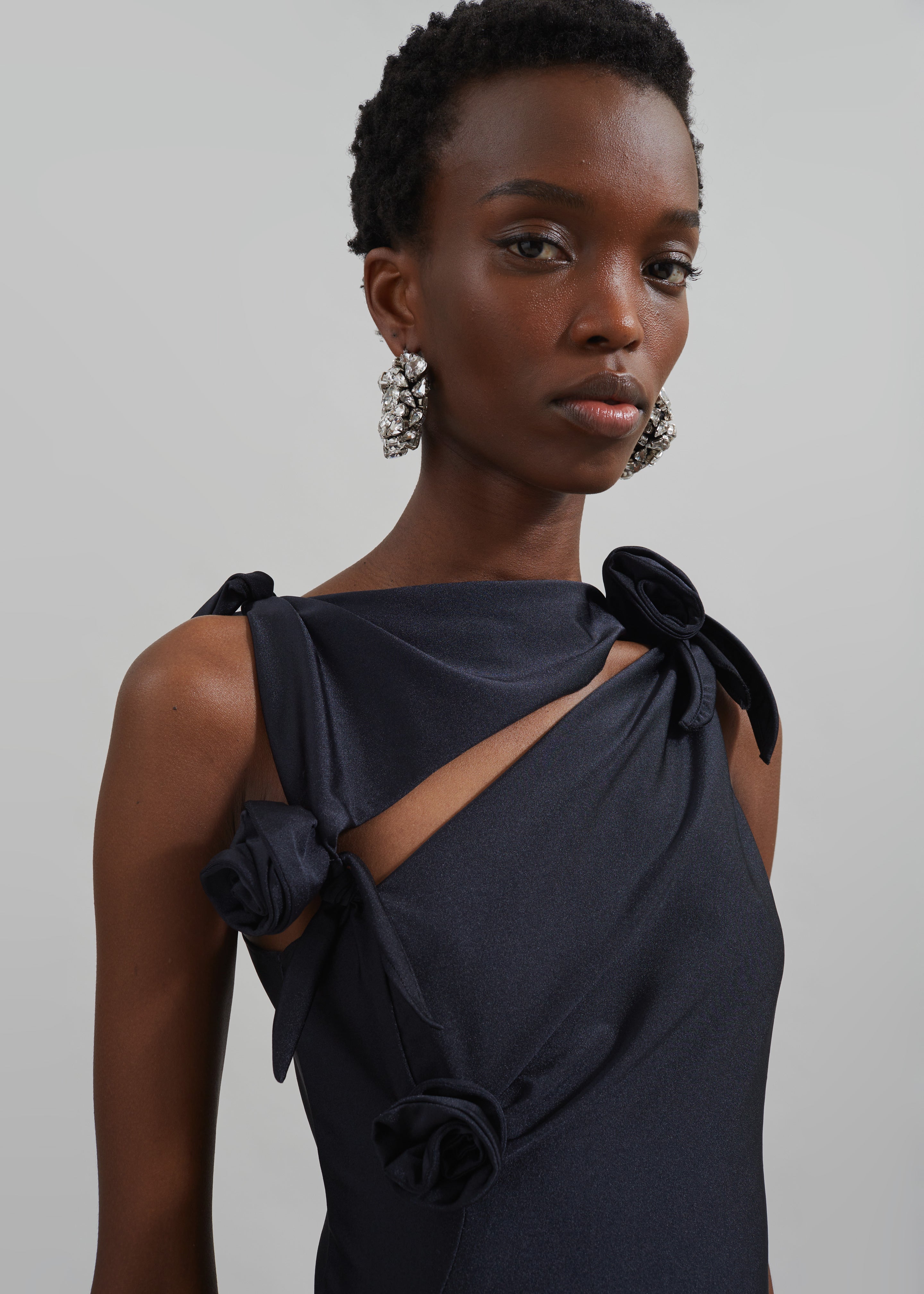 Coperni Asymmetric Flower Gown