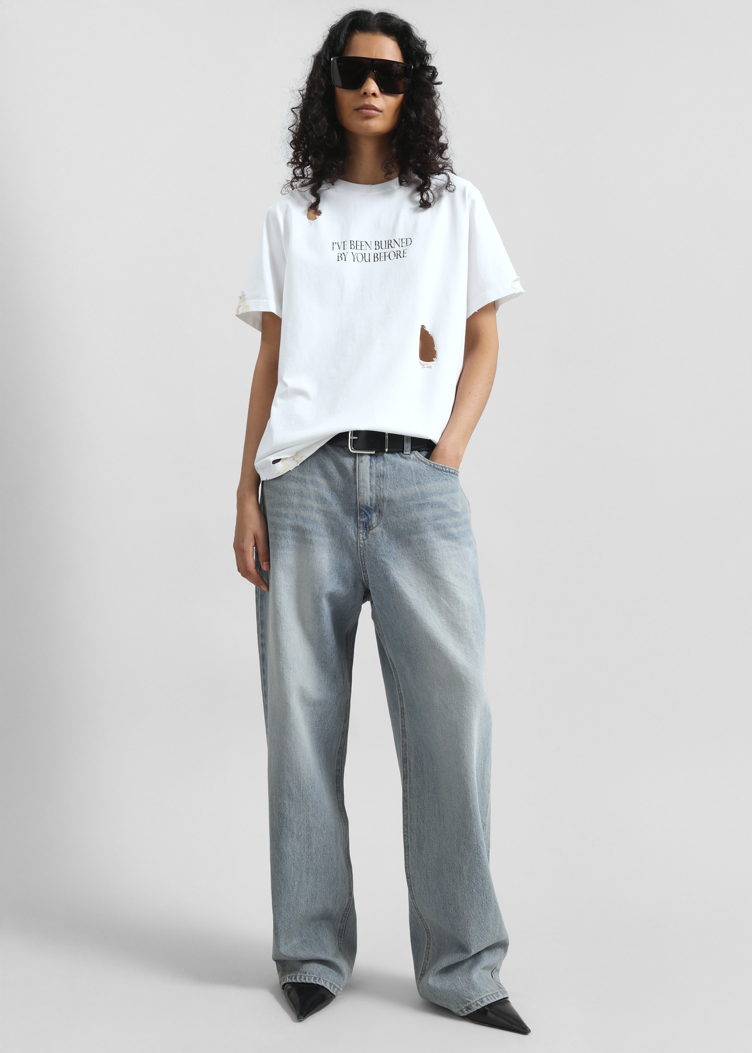 Disney x Coperni Burned By You Before Boxy T-Shirt - White - 1