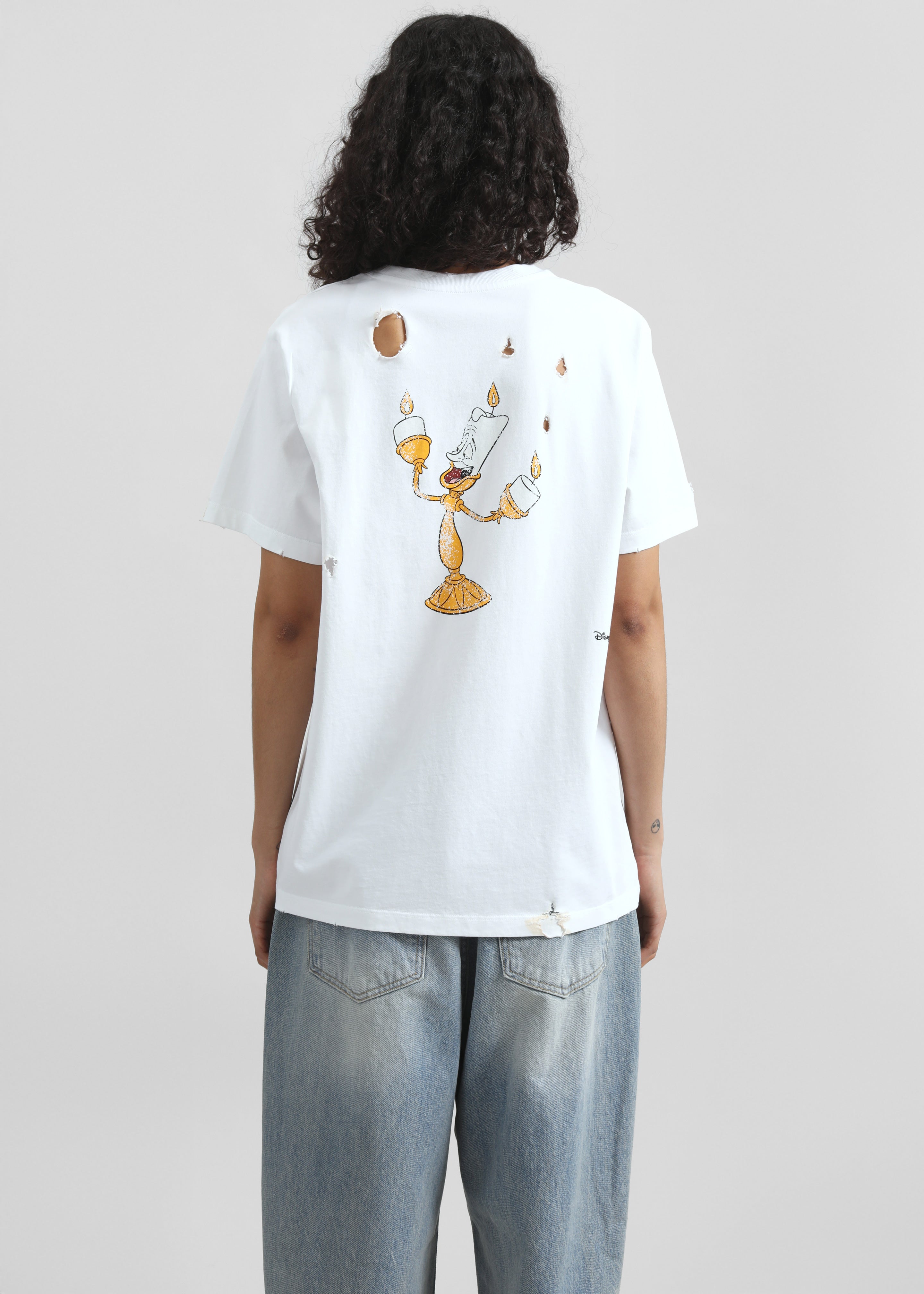 Disney x Coperni Burned By You Before Boxy T-Shirt - White - 8