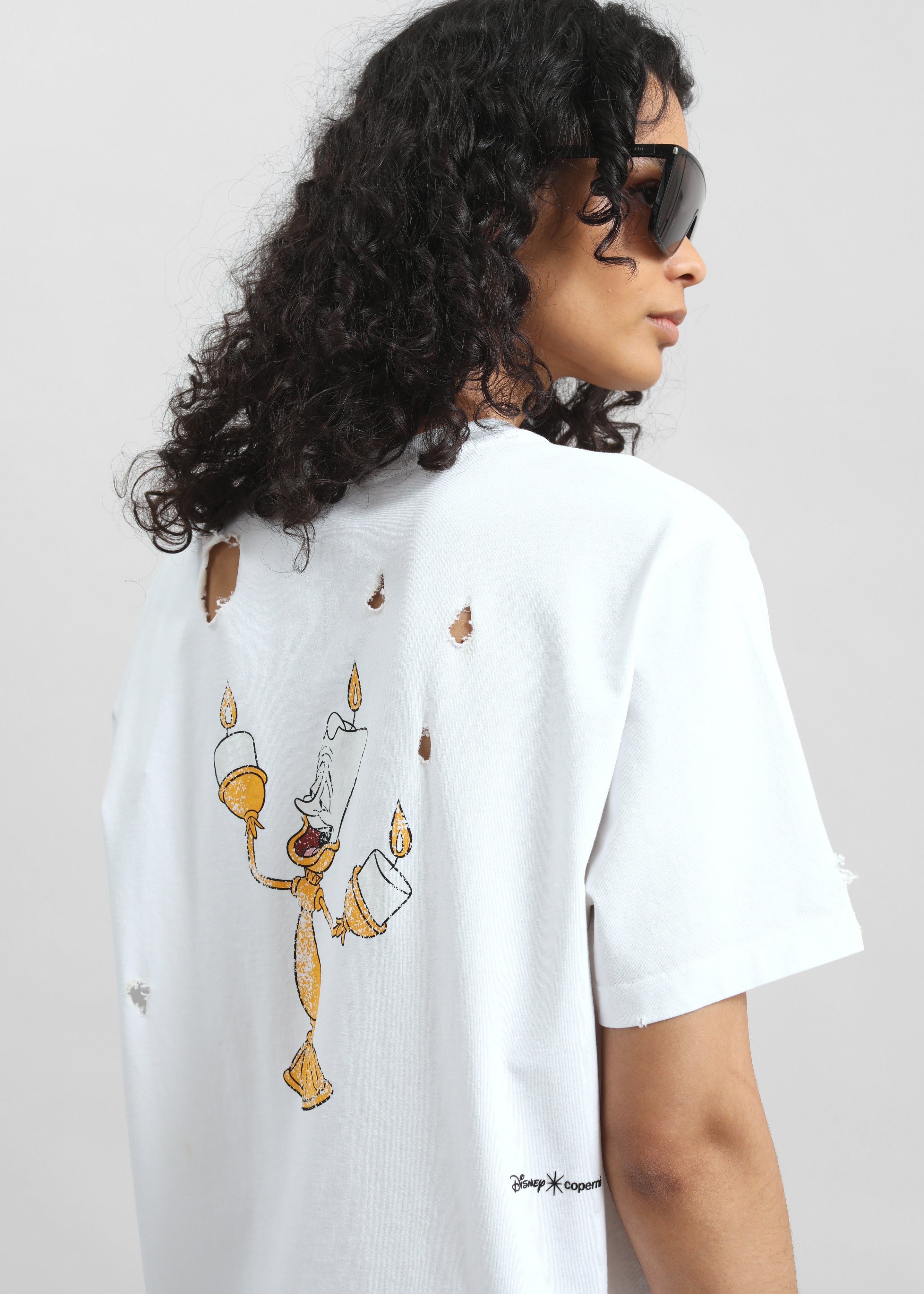 Disney x Coperni Burned By You Before Boxy T-Shirt - White - 2