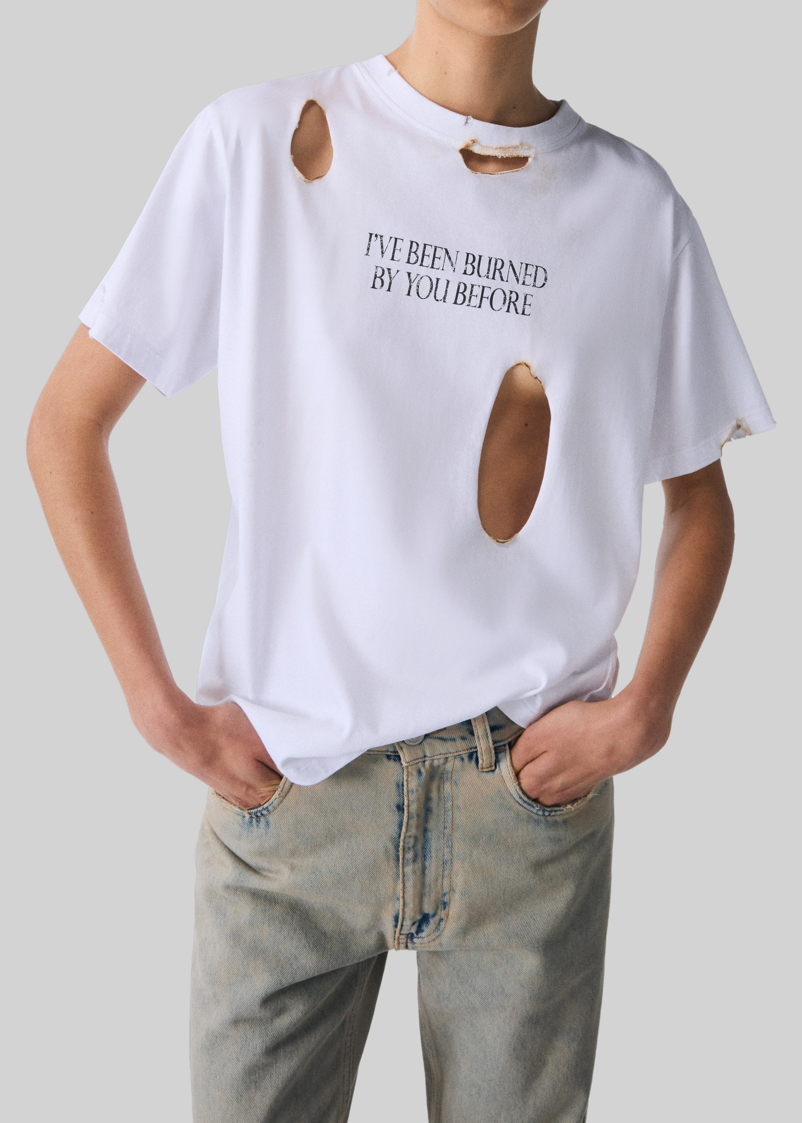 Disney x Coperni Burned By You Before Boxy T-Shirt - White - 6