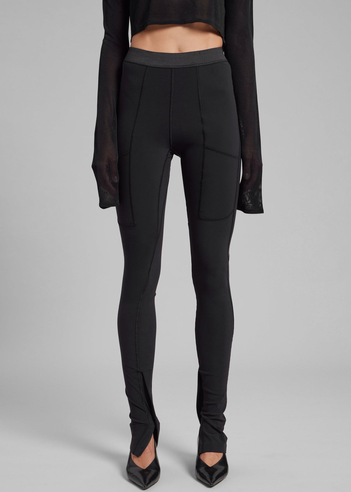 Coperni Eurojersey Leggings - Black - 4
