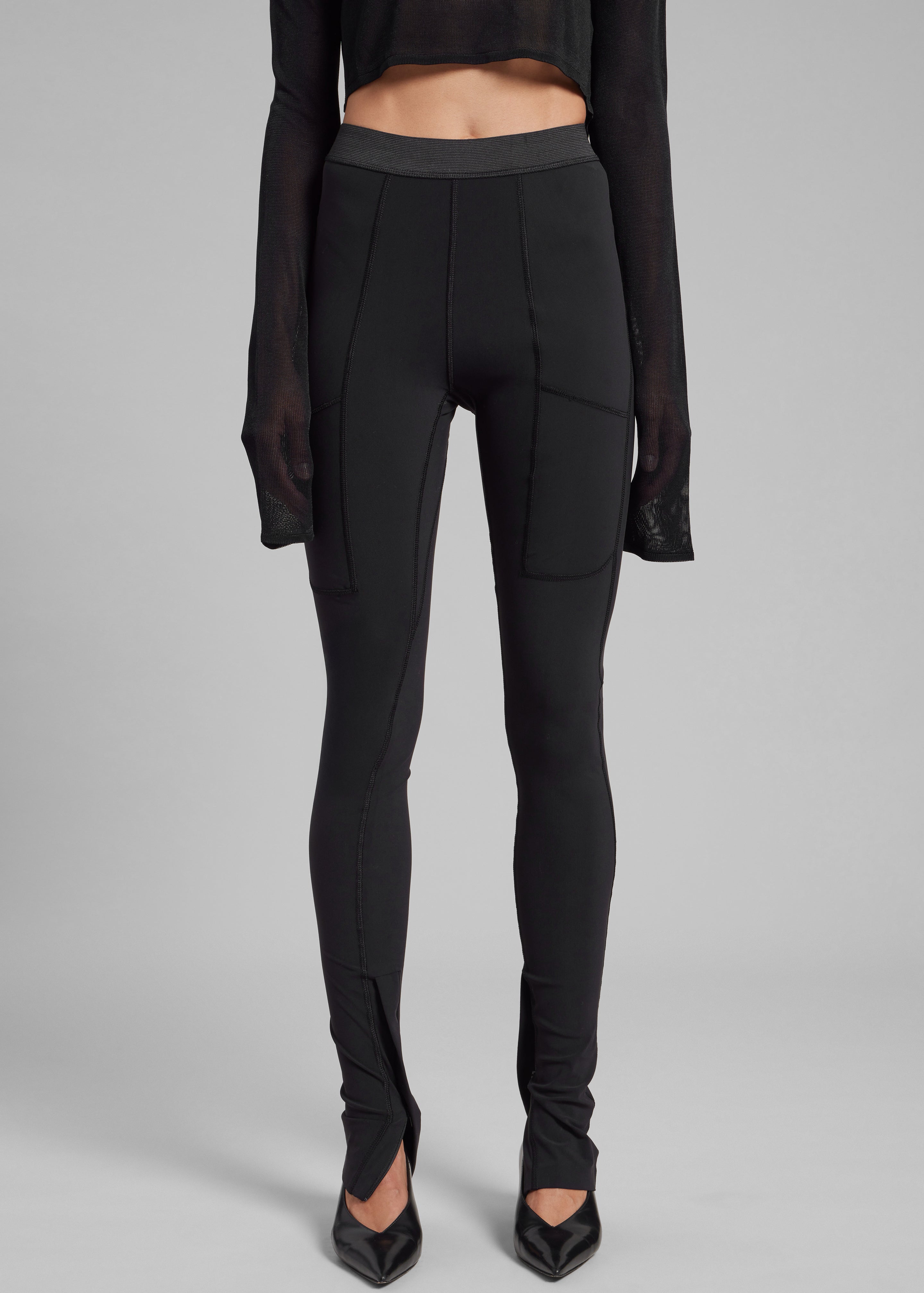 Coperni Eurojersey Leggings - Black - 4