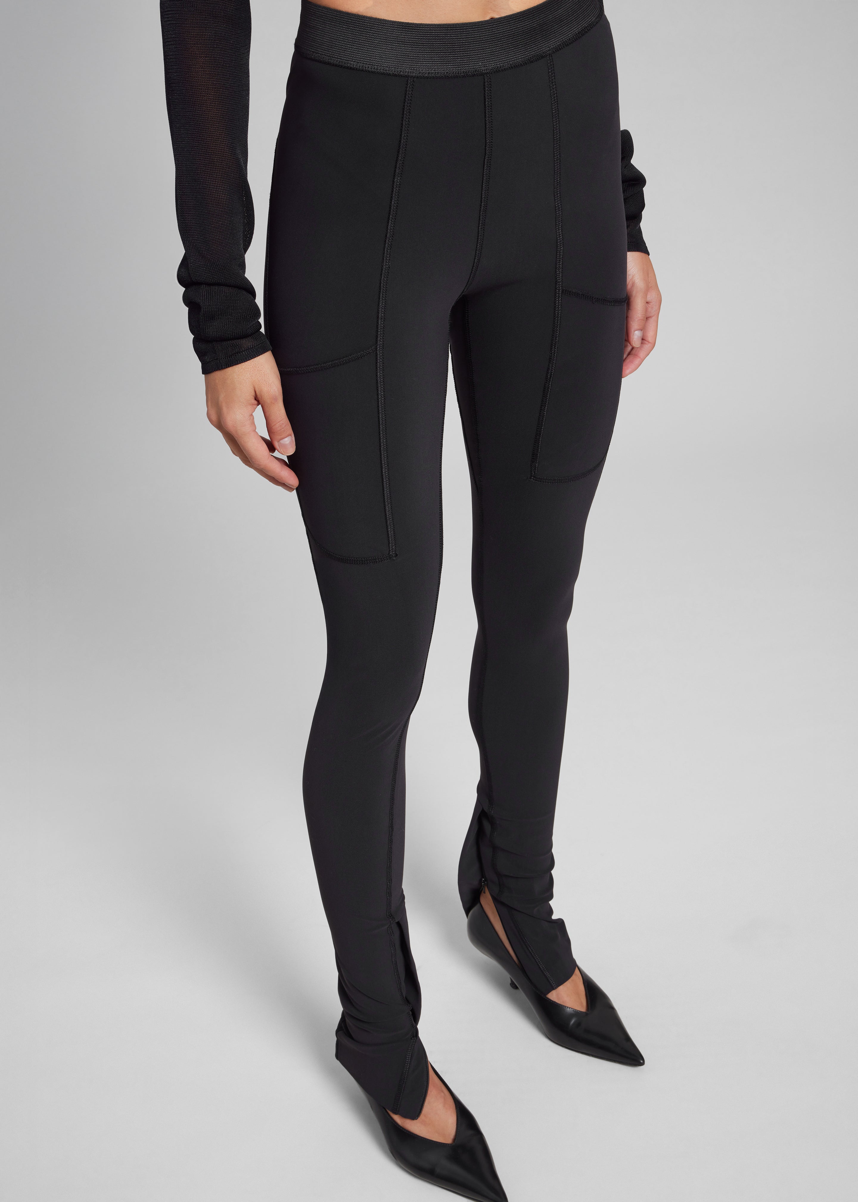 Coperni Eurojersey Leggings - Black - 1