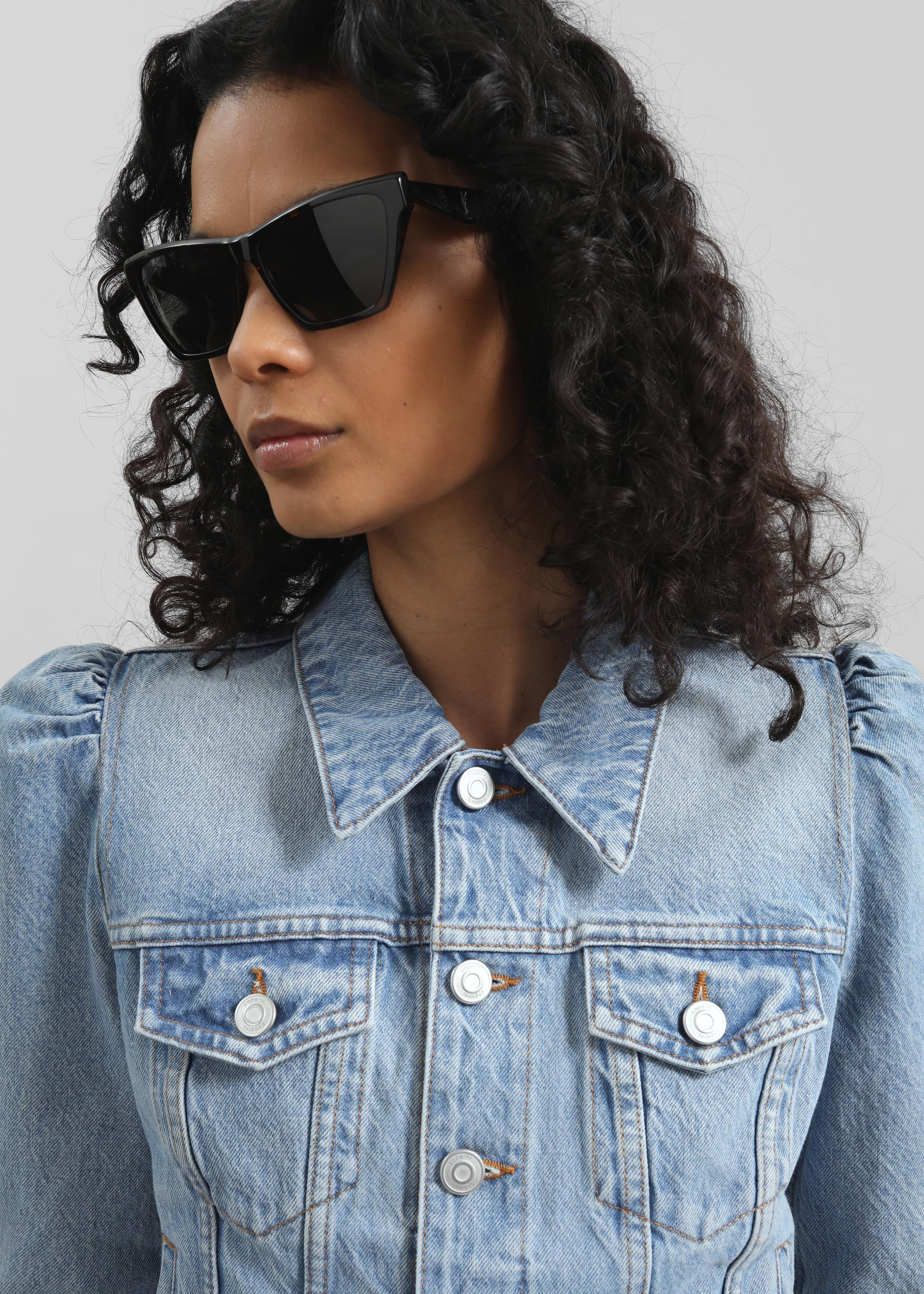 Coperni Slim-Fit Cropped Denim Jacket - Blue - 5