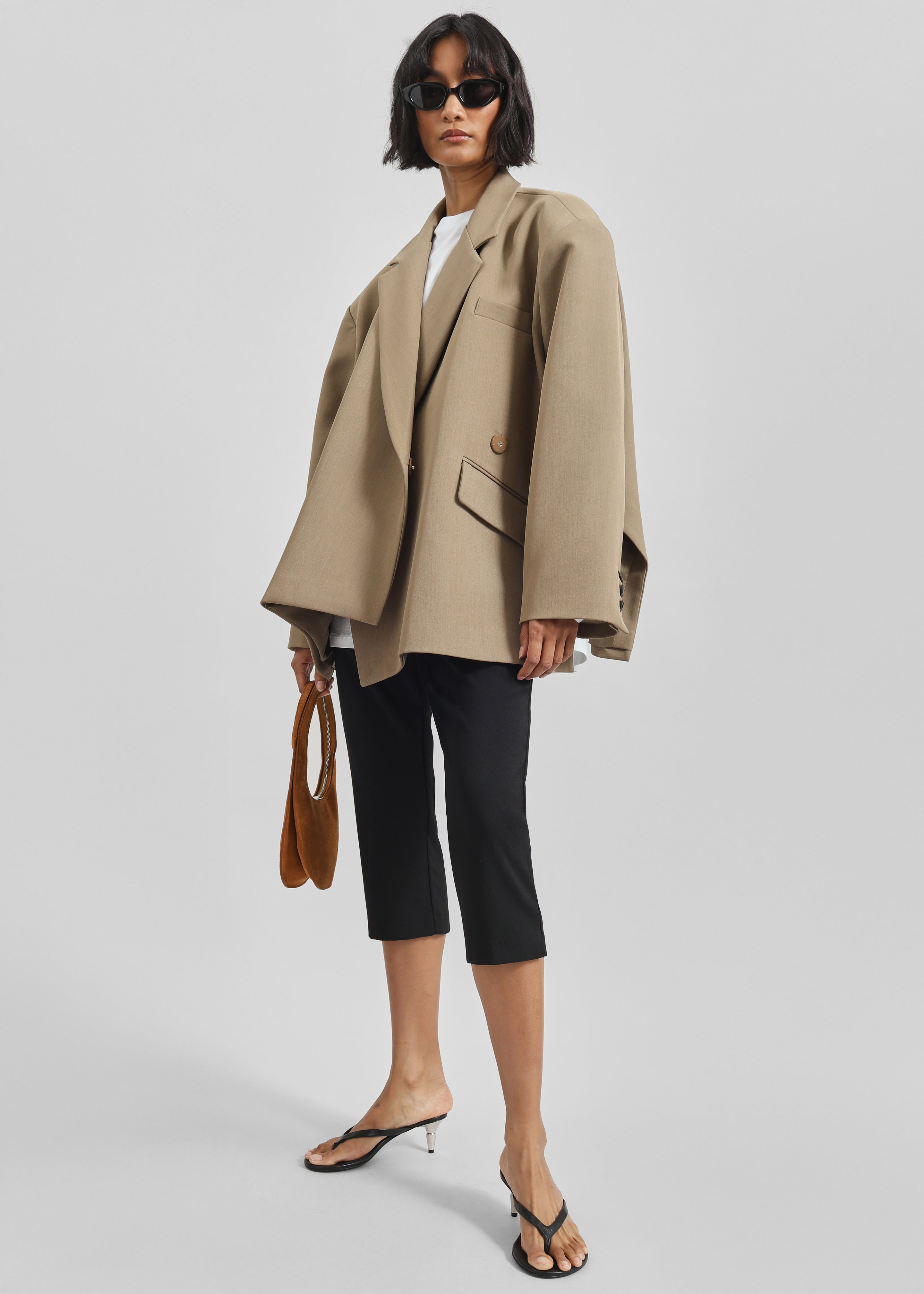Coperni Suede Double Gusset Swipe Bag - Brown - 4